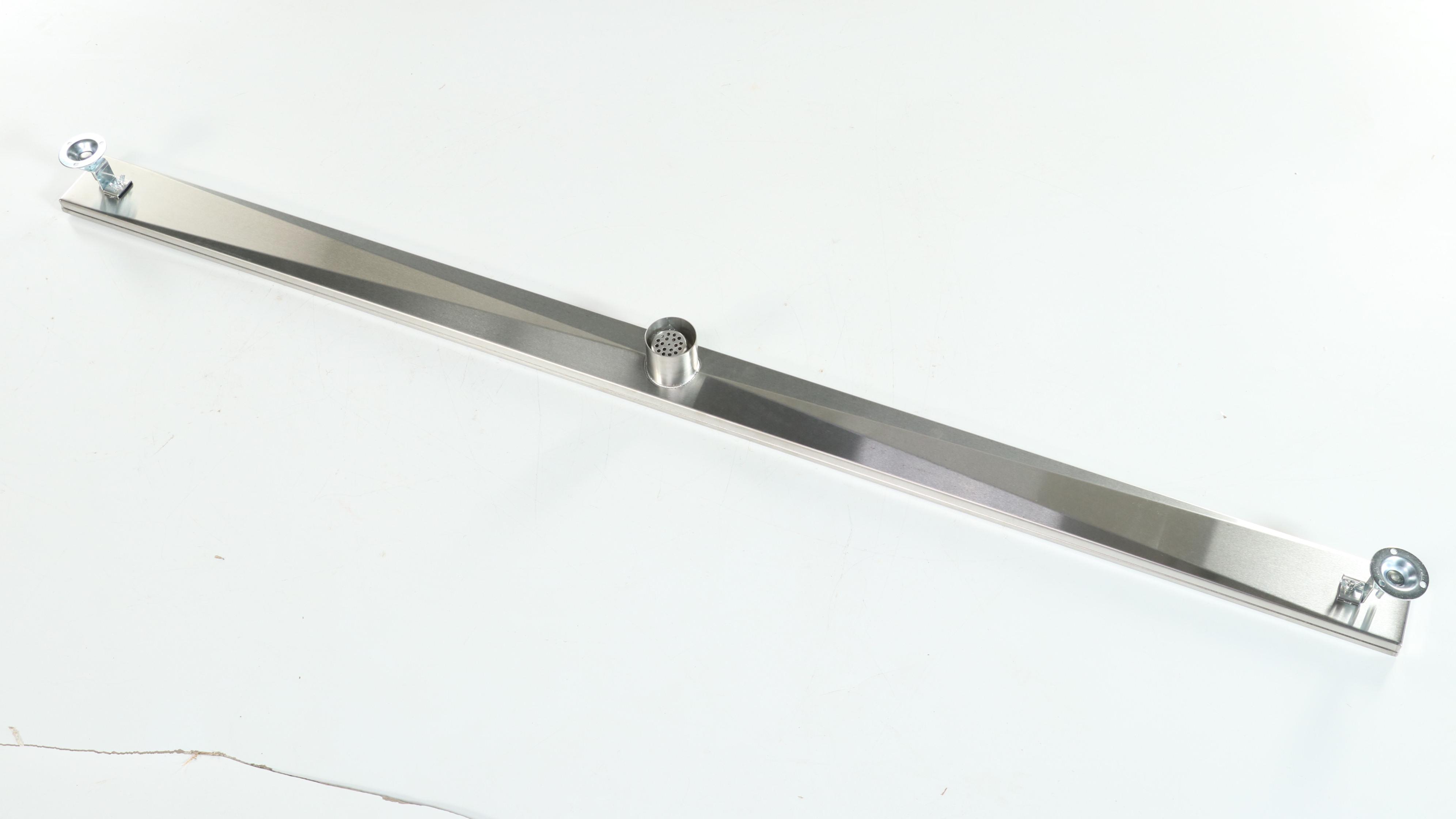 Brushed Stainless Steel Finish 60" Linear Tile-In Shower Drains