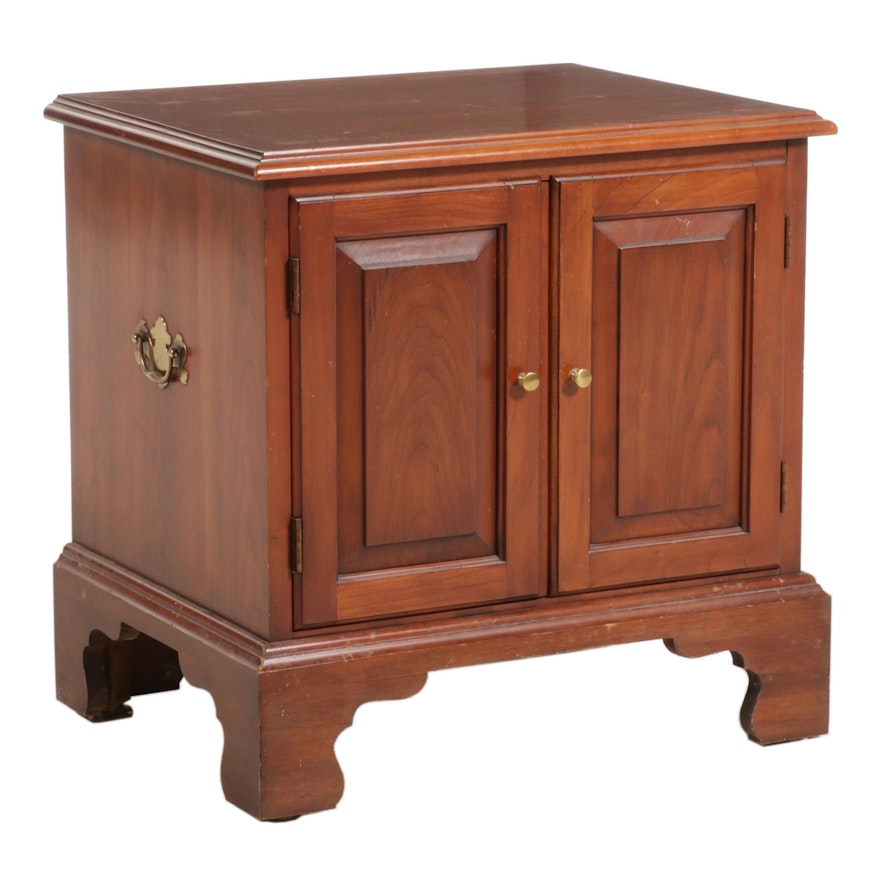 Federal Style Cherry Cabinet, Late 20th Century