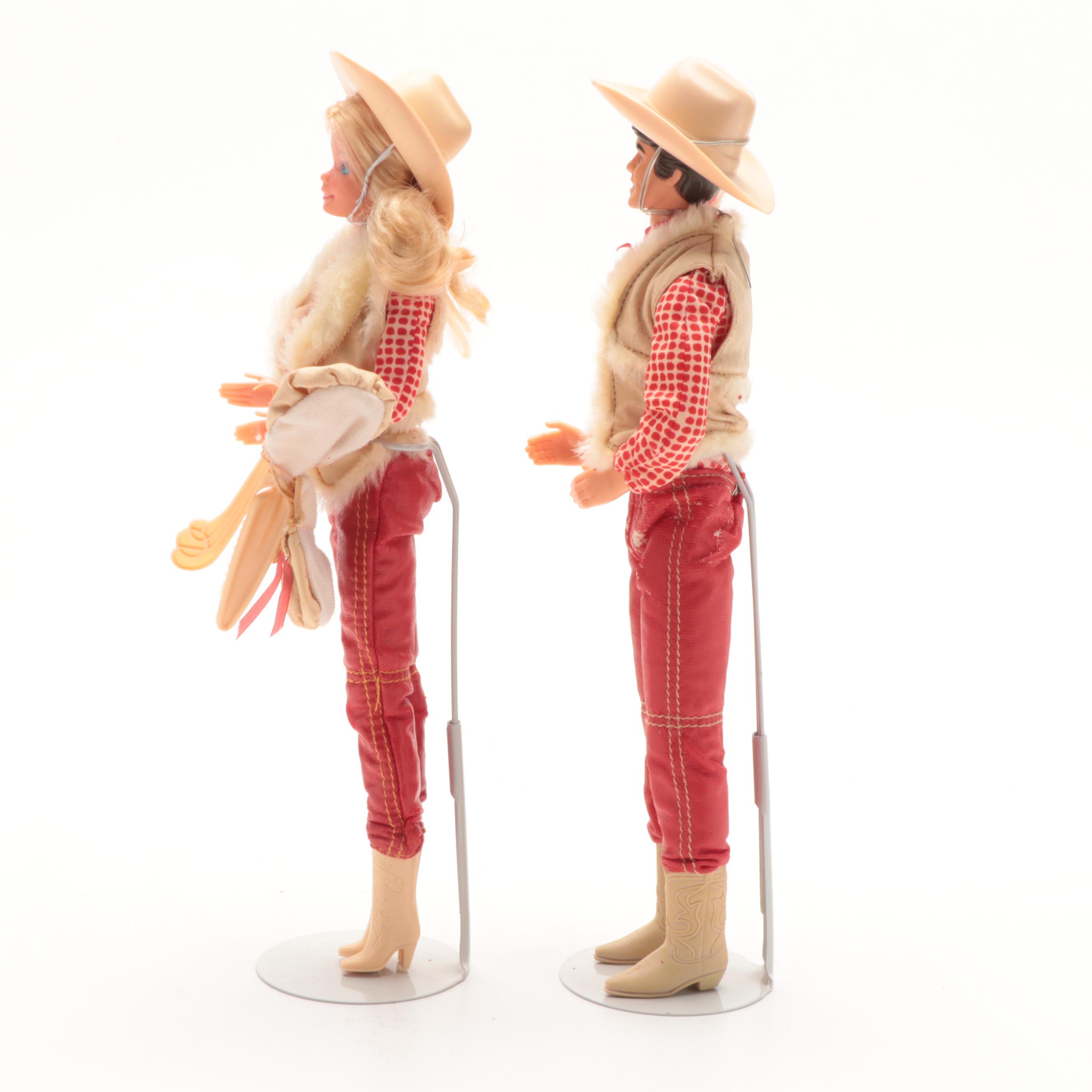 Horse Lovin' Barbie and Ken in Original Western Wear, 1982