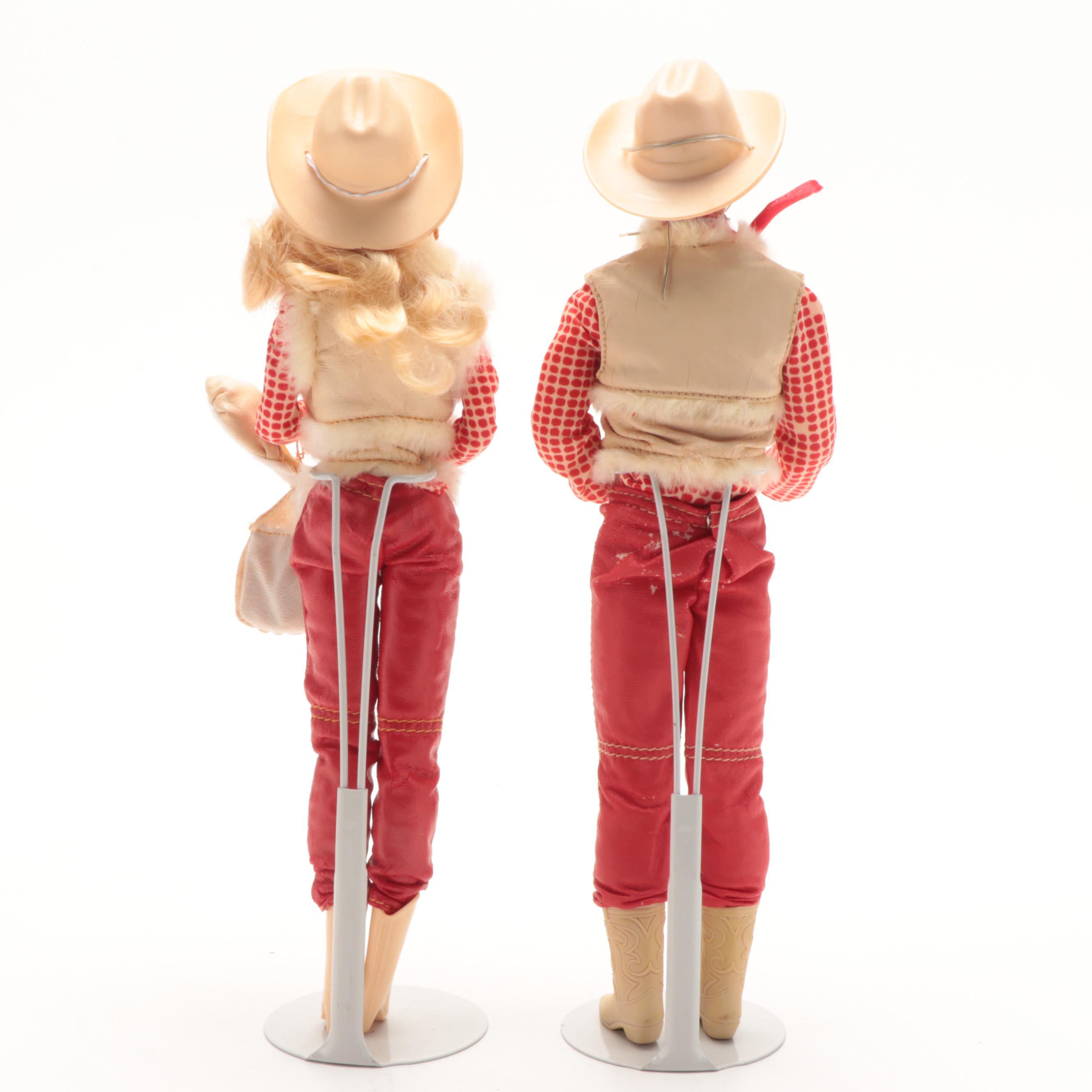 Horse Lovin' Barbie and Ken in Original Western Wear, 1982