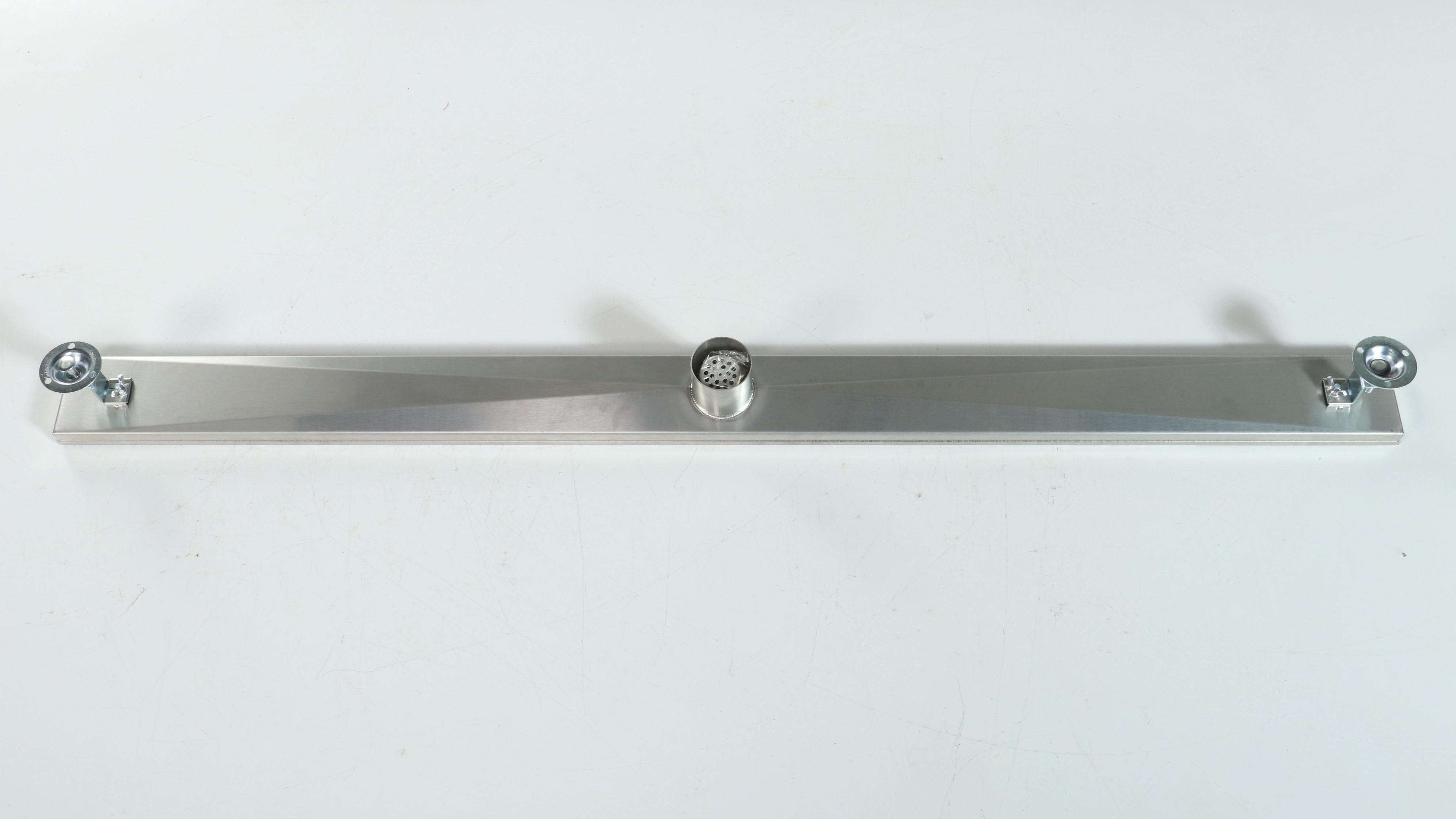 Brushed Stainless Steel 48" Linear Tile-In Shower Drain