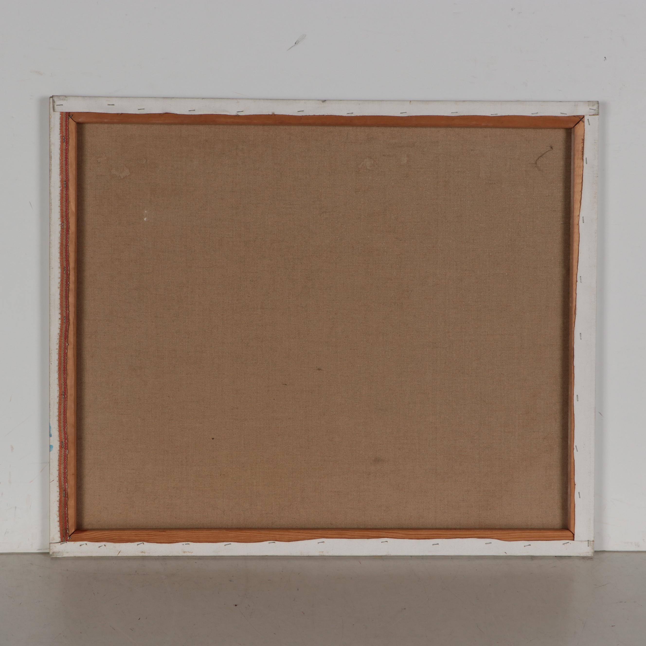 Marion Maas Portrait Oil Painting of Woman Sewing, Late 20th Century