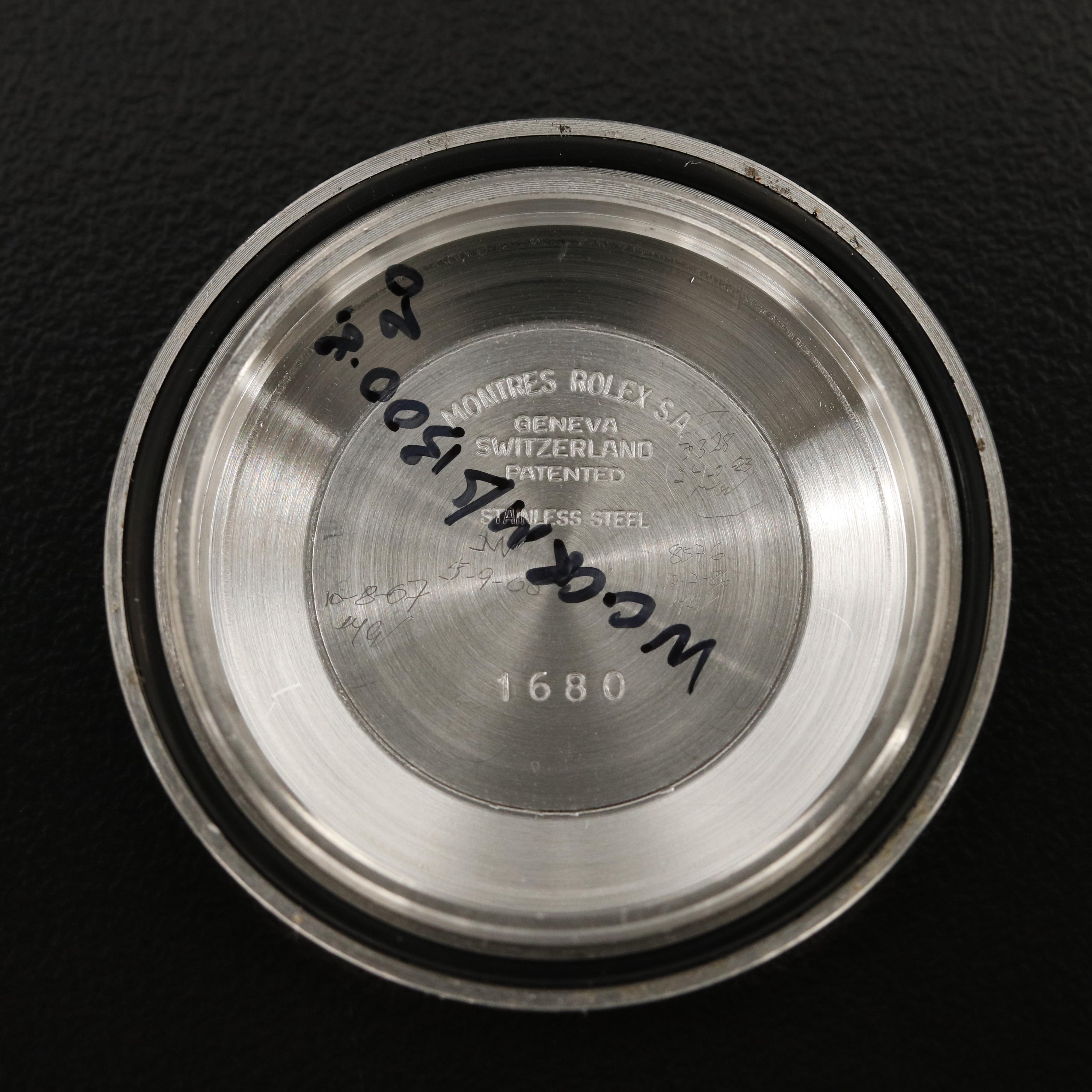 1974 Rolex Submariner Date 1680 Stainless Steel Automatic Watch