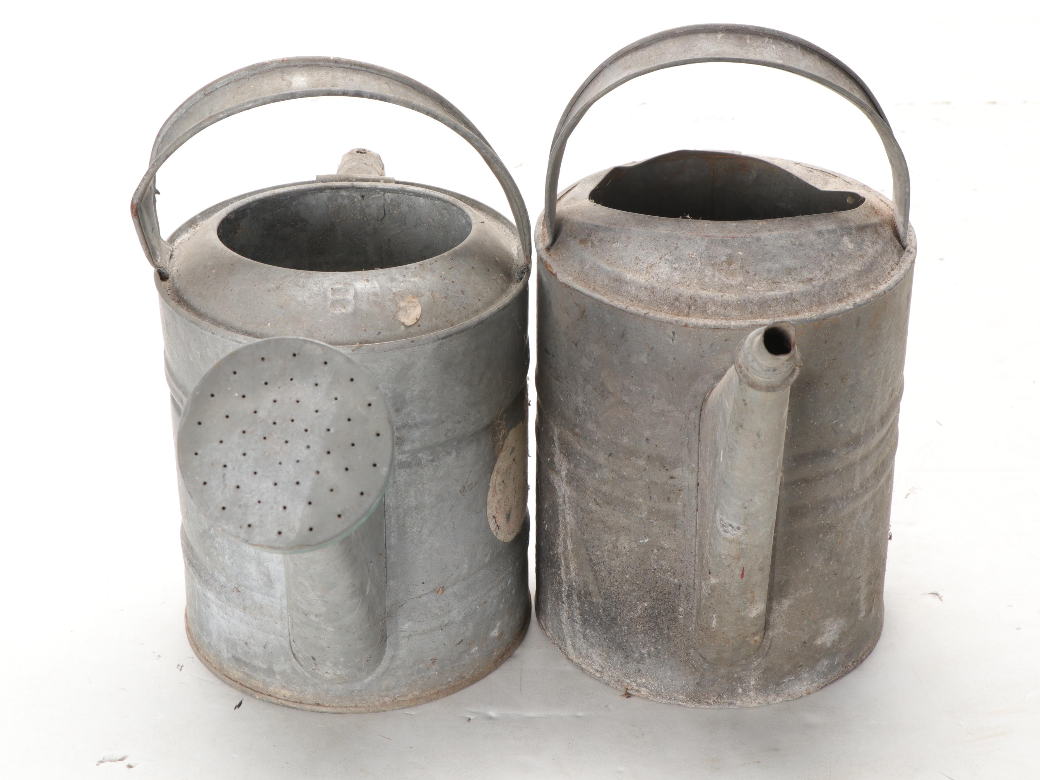 Galvanized Tin Watering Cans