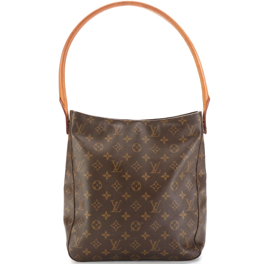 Louis Vuitton Looping GM Shoulder Bag in Monogram Canvas with Vachetta Leather