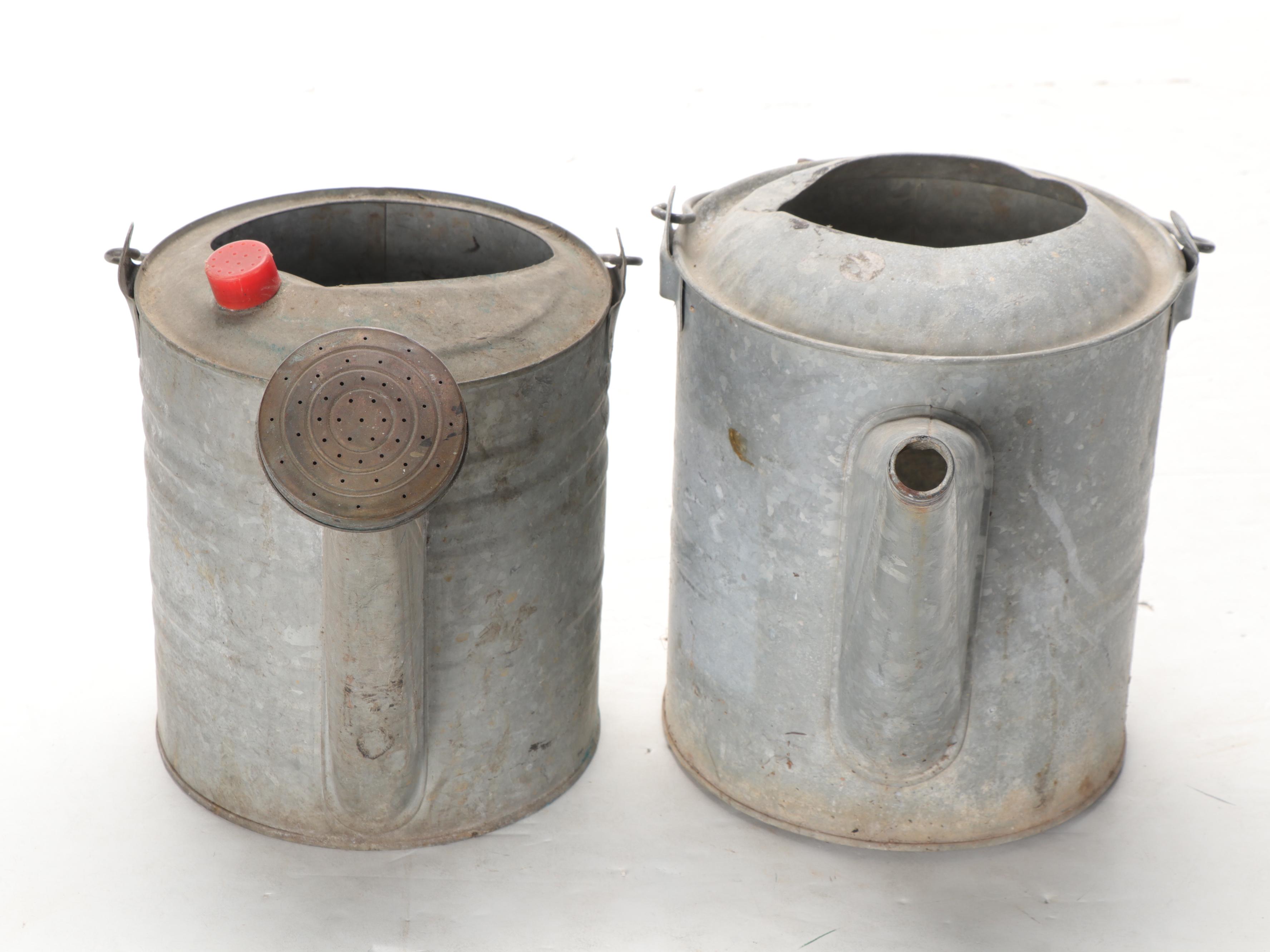 Galvanized Tin Watering Cans