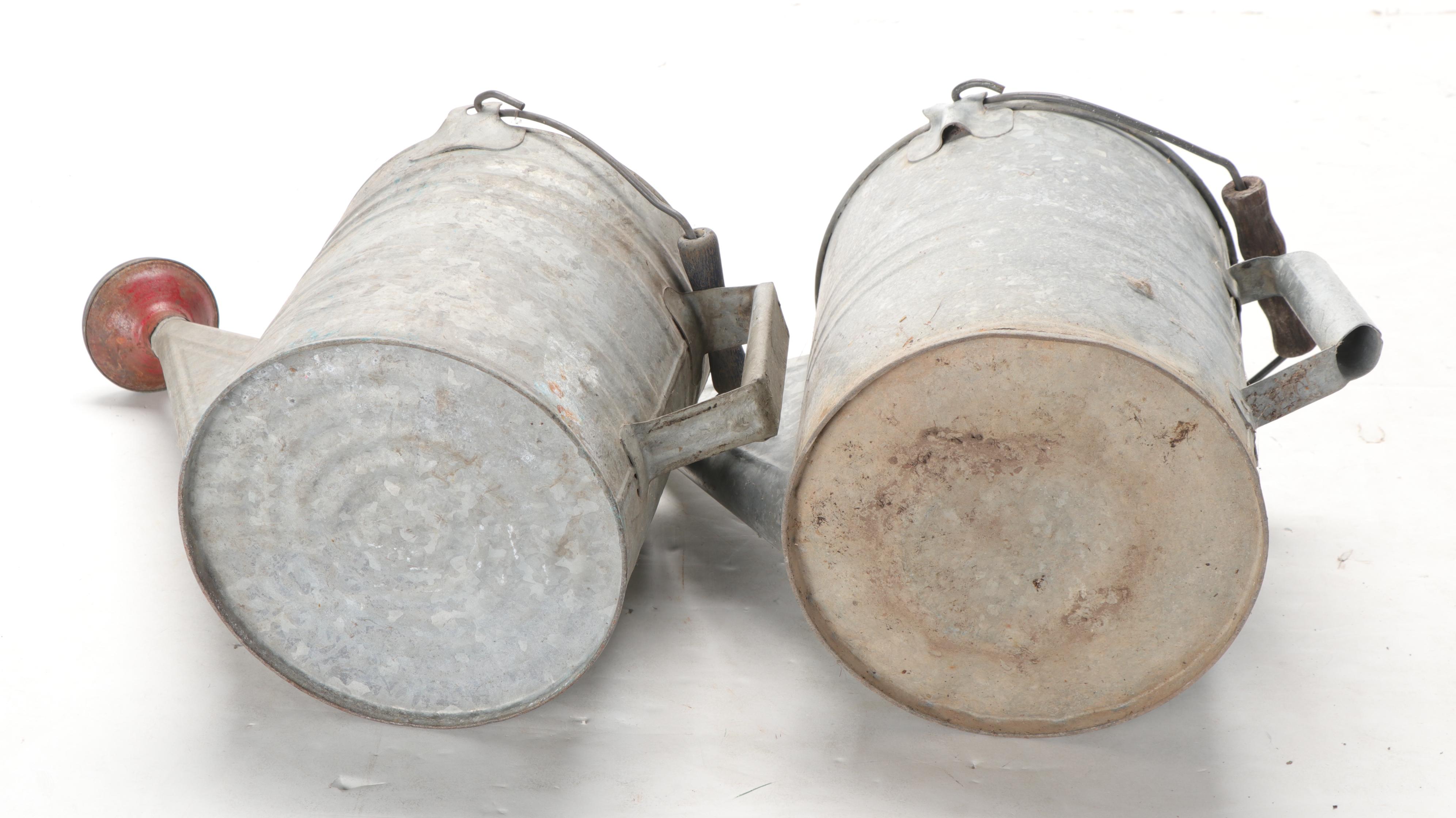 Galvanized Tin Watering Cans