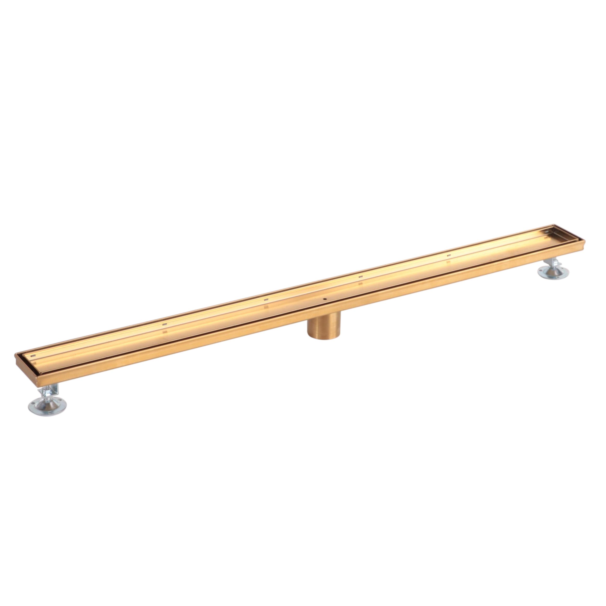 Polished Brass Finish 40" Tile-In Shower Drain