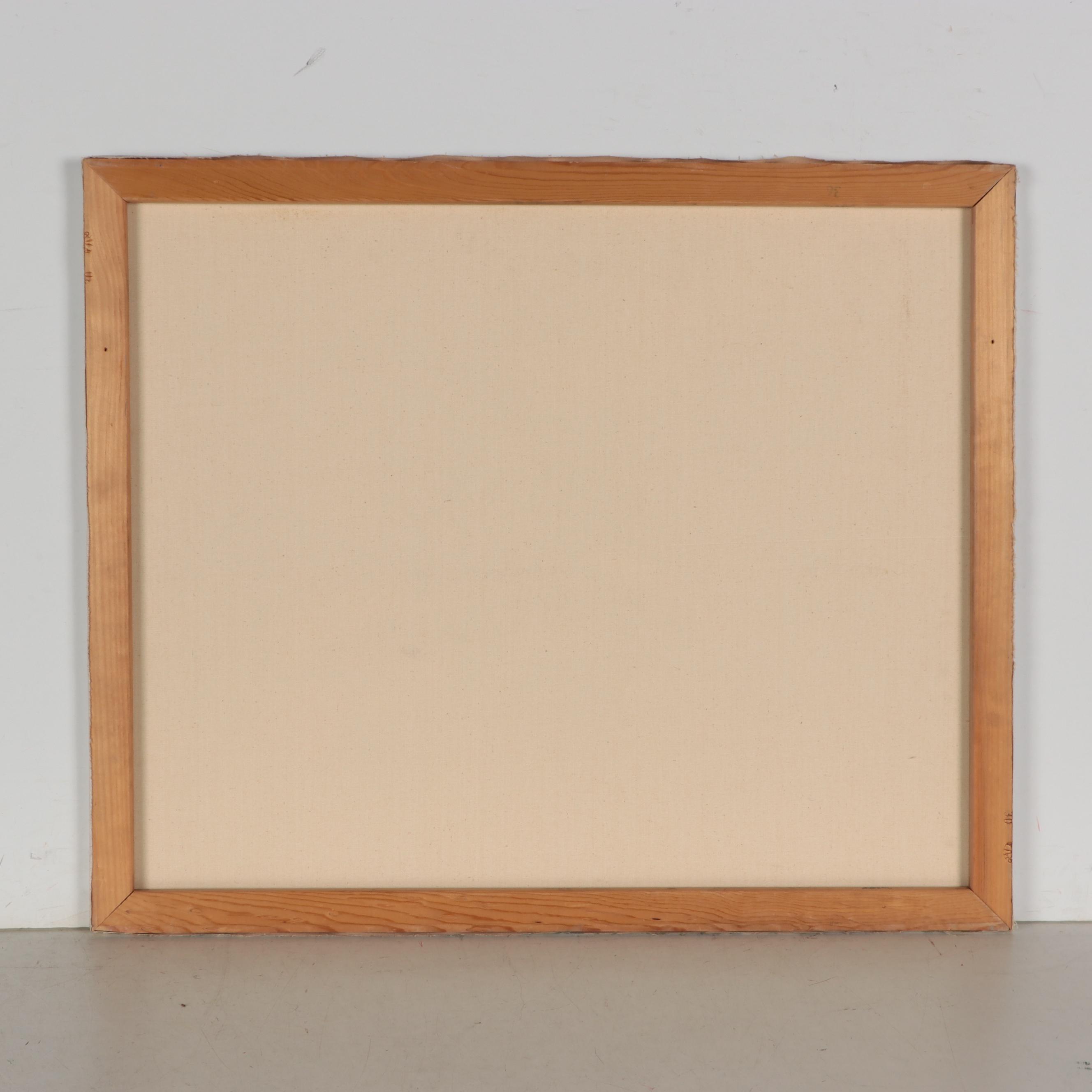 Marion Maas Still Life Oil Painting of Mandolin and Fruit, Late 20th Century