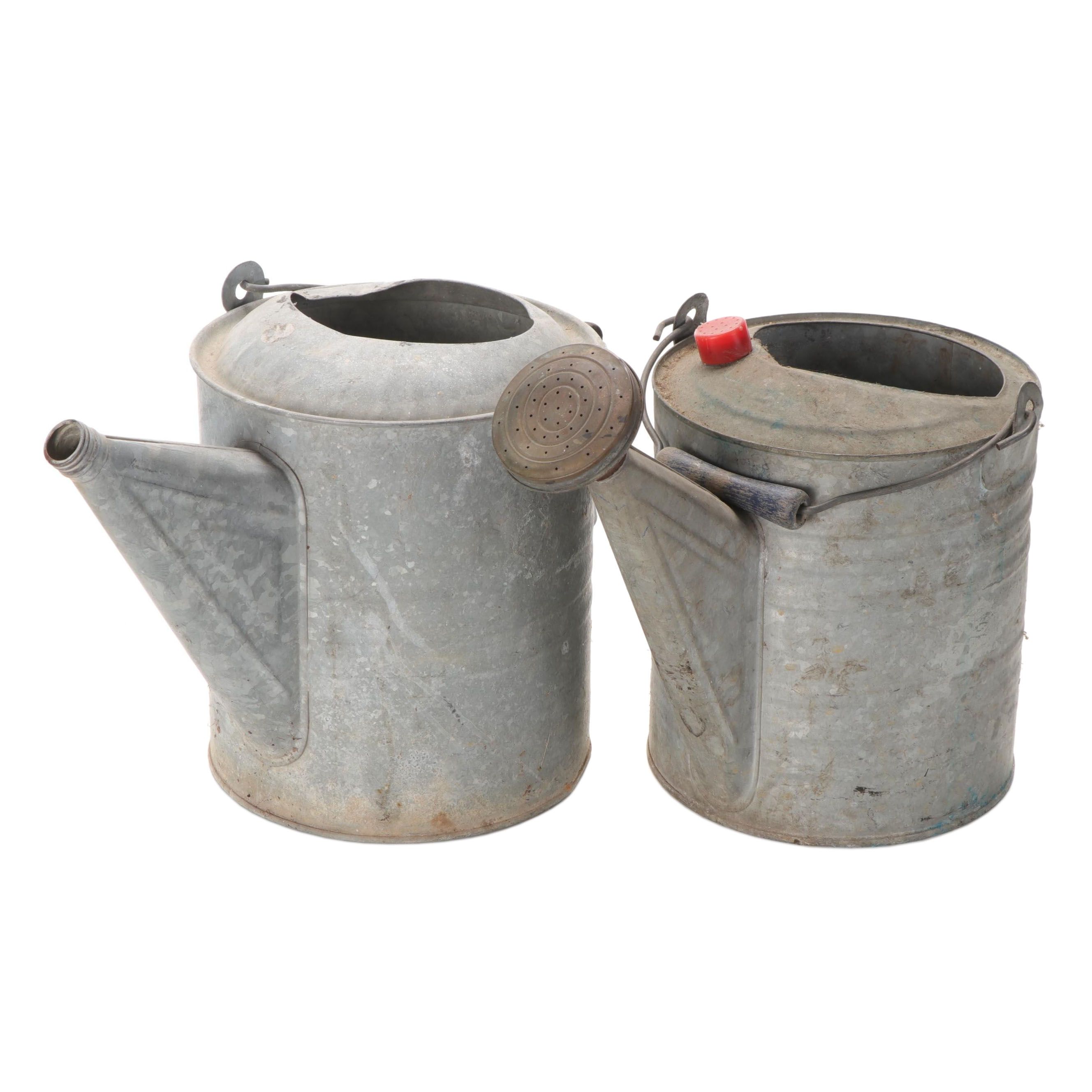 Galvanized Tin Watering Cans