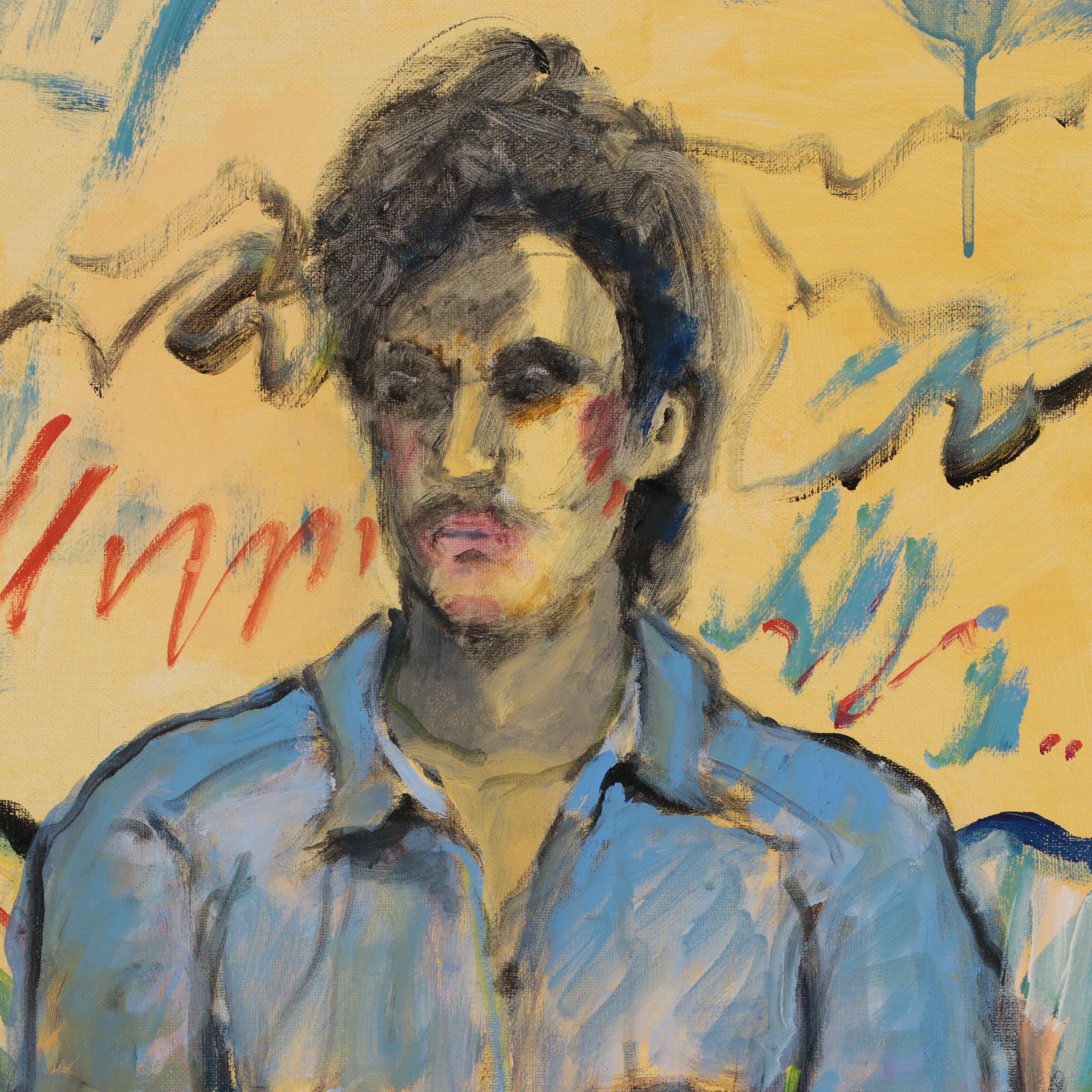 Marion Maas Figurative Oil Painting, Late 20th Century