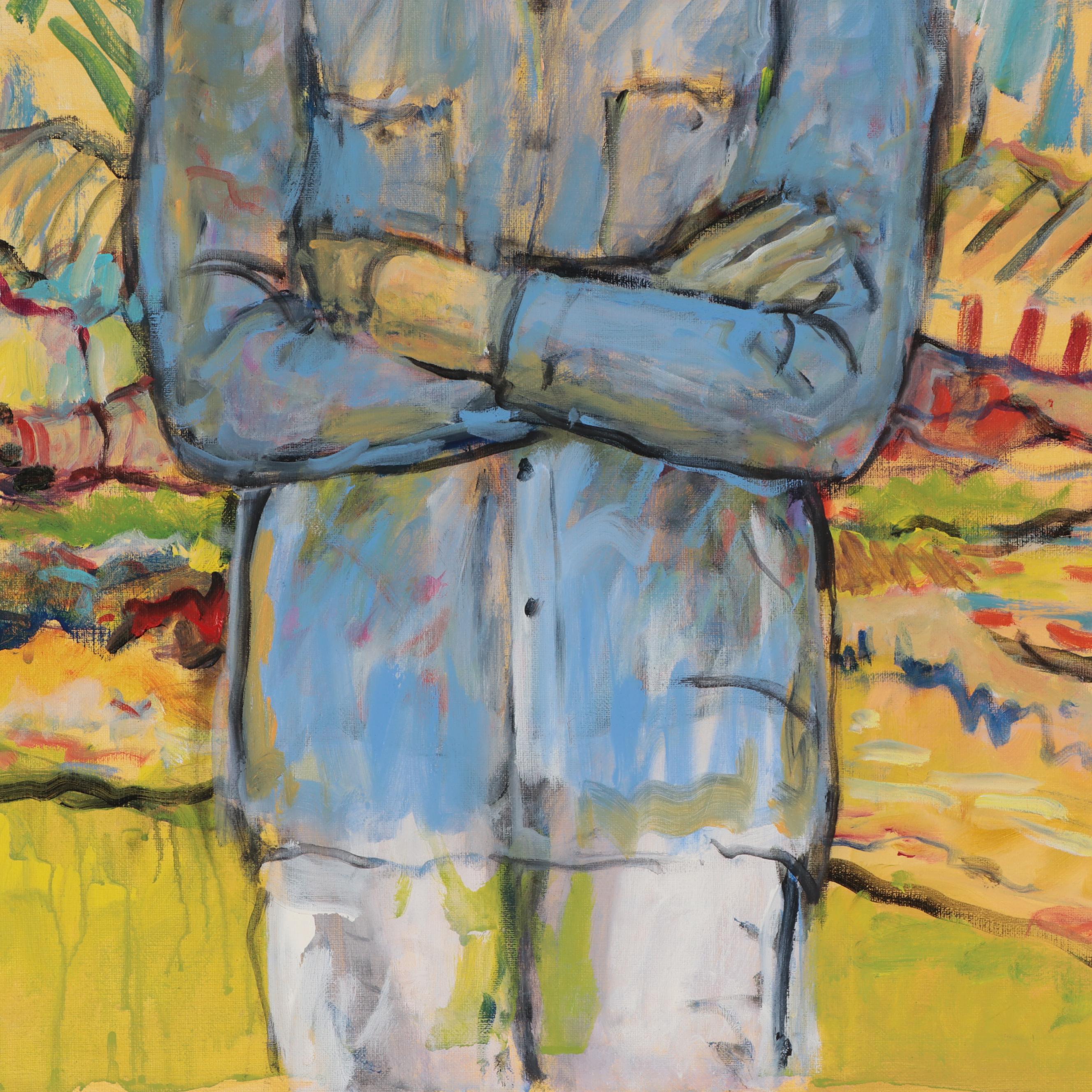 Marion Maas Figurative Oil Painting, Late 20th Century