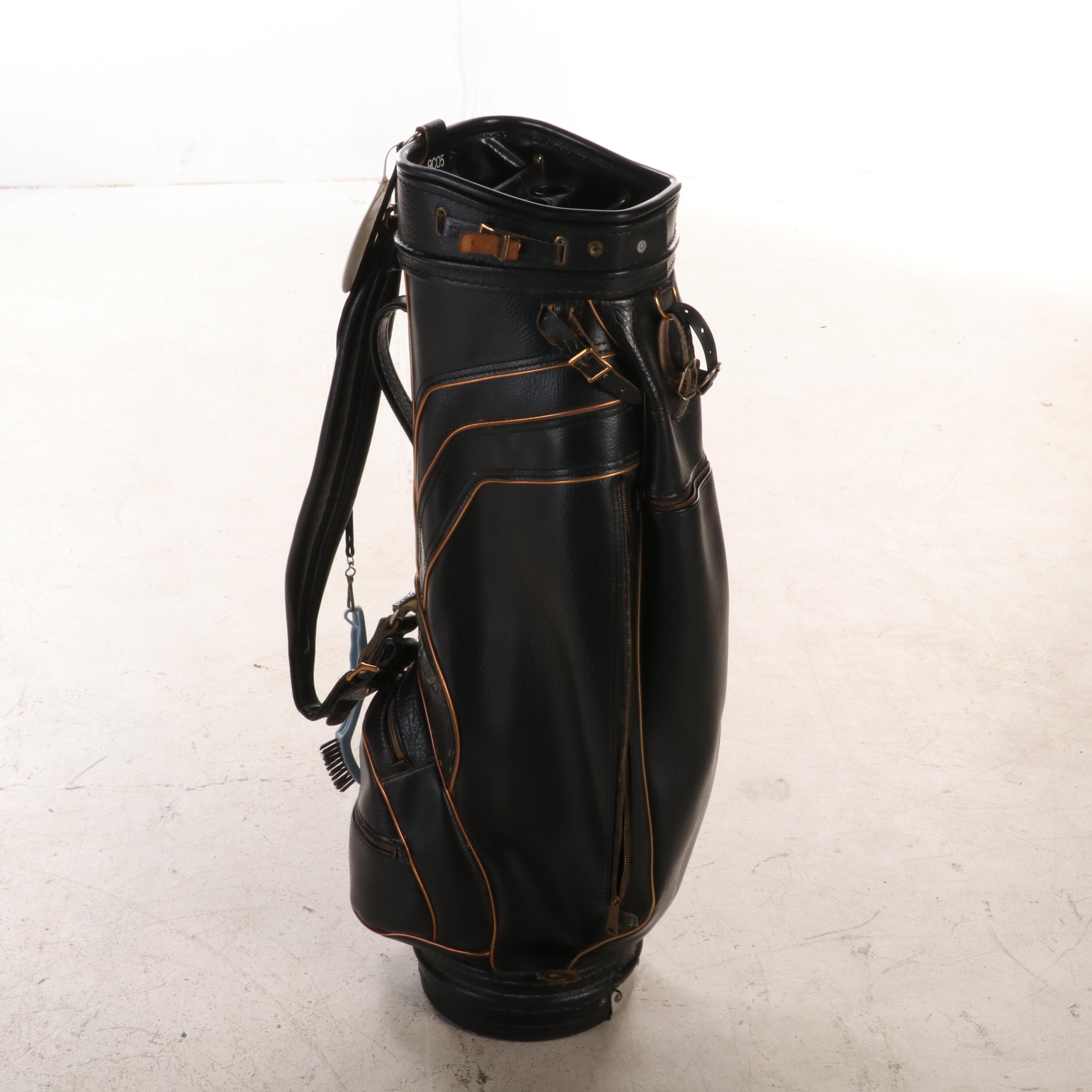 PowerBilt, Tru-Flite, Arnold Palmer, Cobra, and Other Golf Clubs with Bag