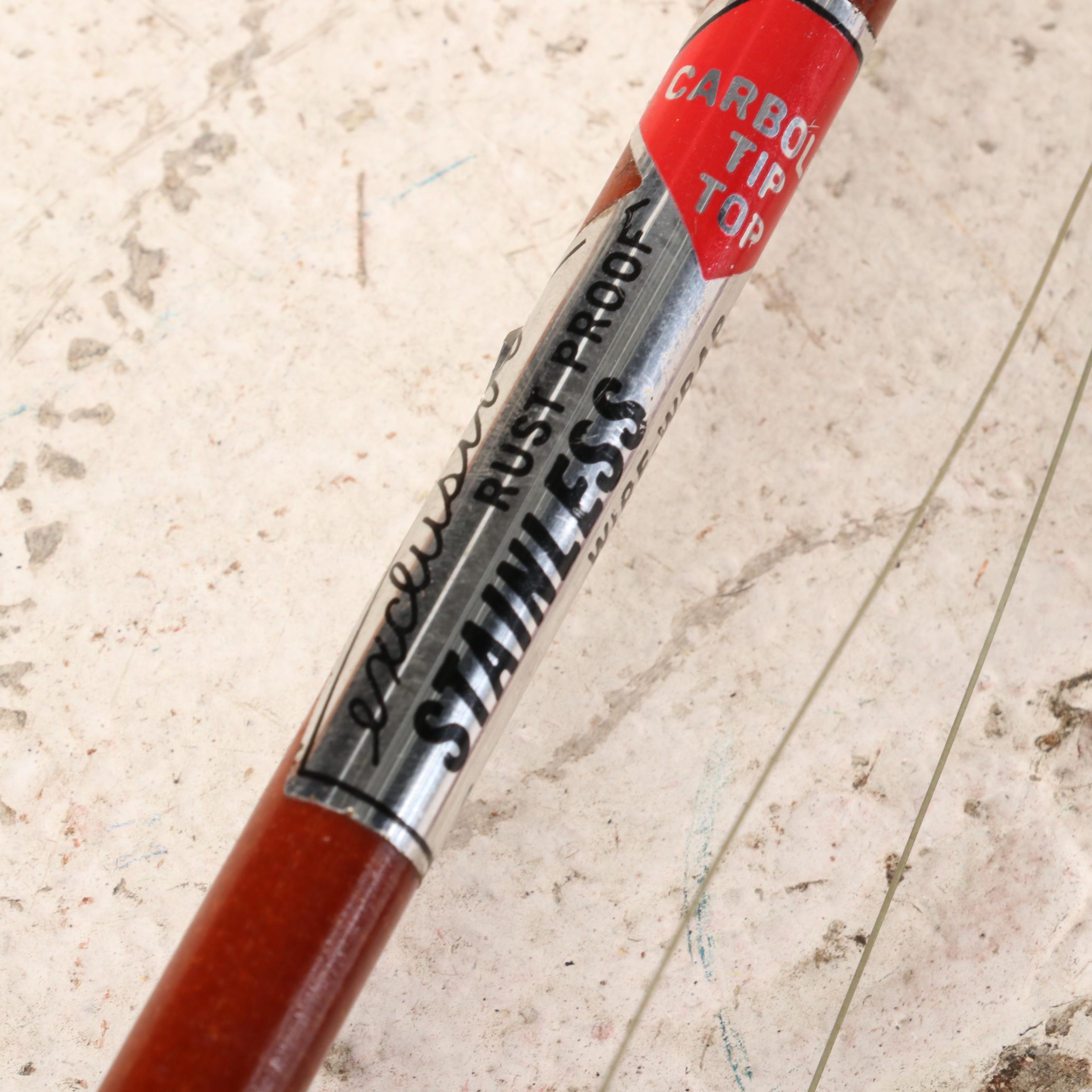 Montague and Other Fishing Rods with Deep Sea Bamboo Rod, Mid-20th C