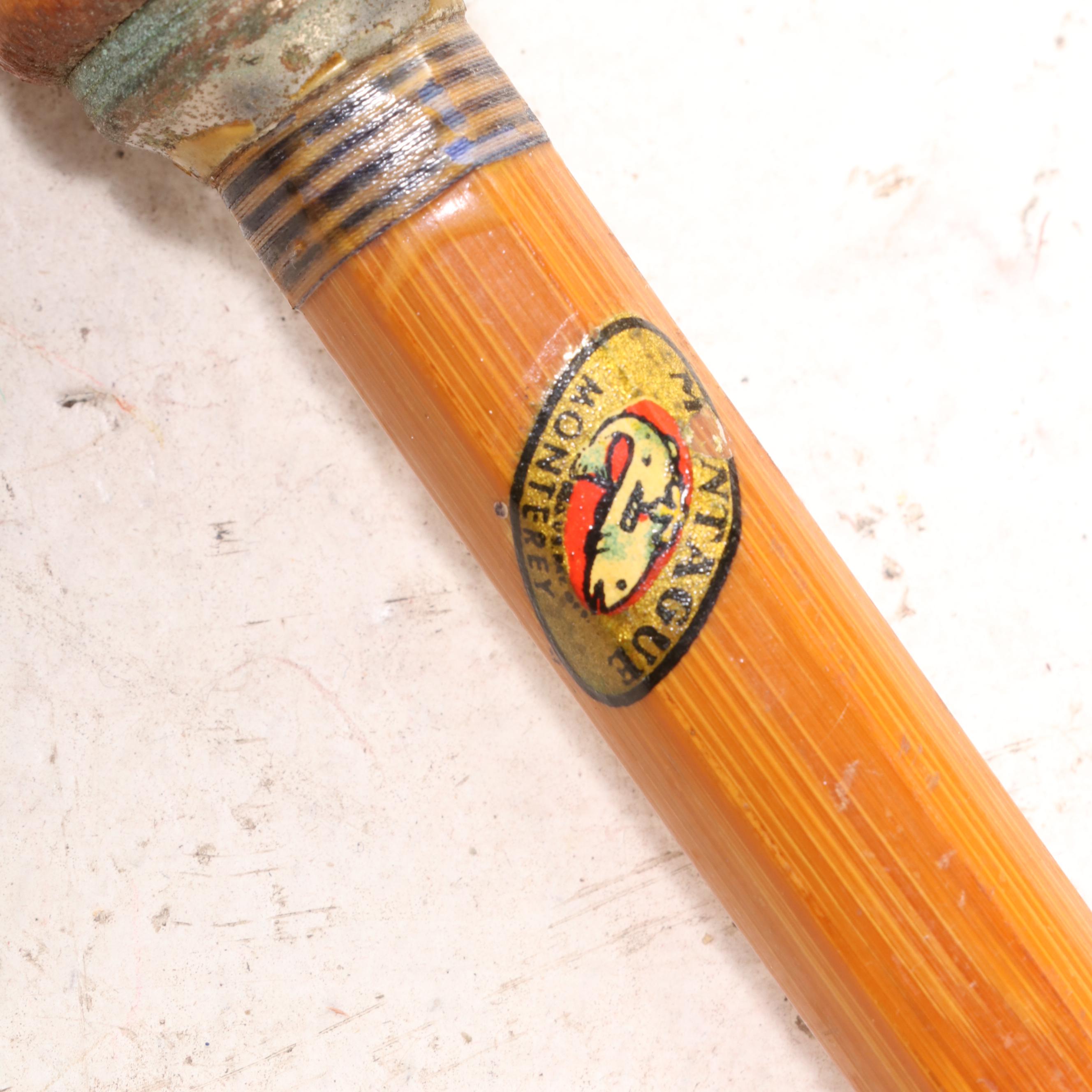Montague and Other Fishing Rods with Deep Sea Bamboo Rod, Mid-20th C