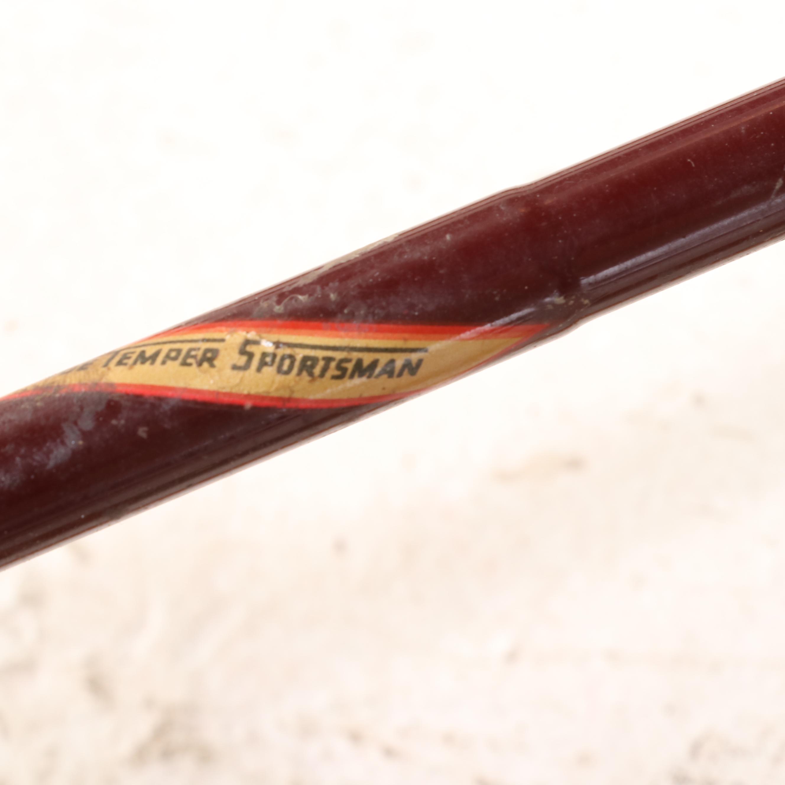 Montague and Other Fishing Rods with Deep Sea Bamboo Rod, Mid-20th C