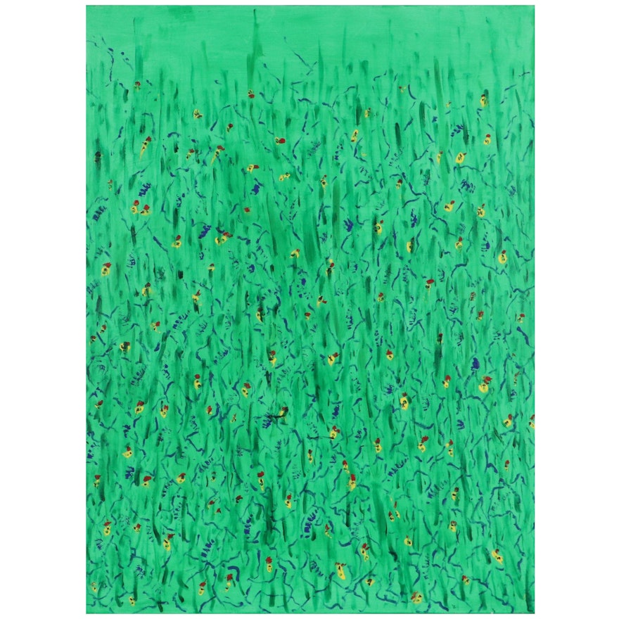 Lois Walker Acrylic Painting "Meadow," 2018