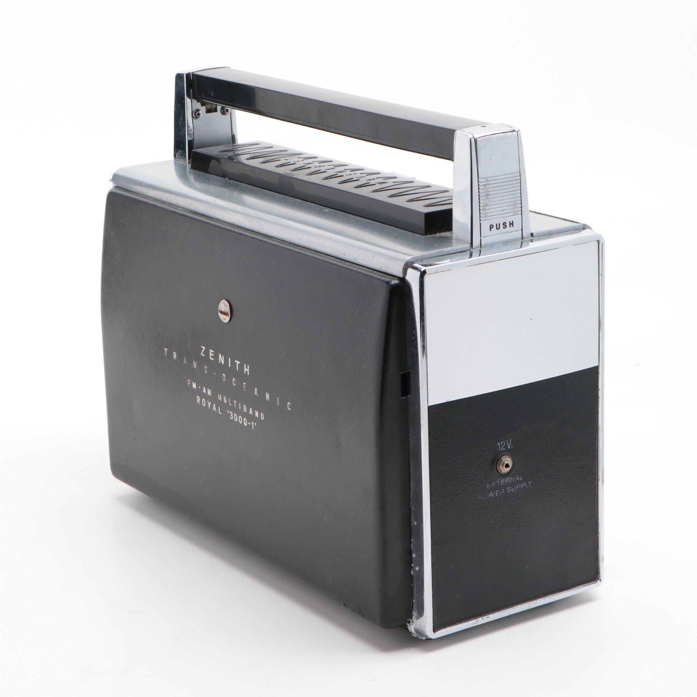 Zenith Royal 3000-1 Trans-Oceanic Portable Radio, 1962–1971