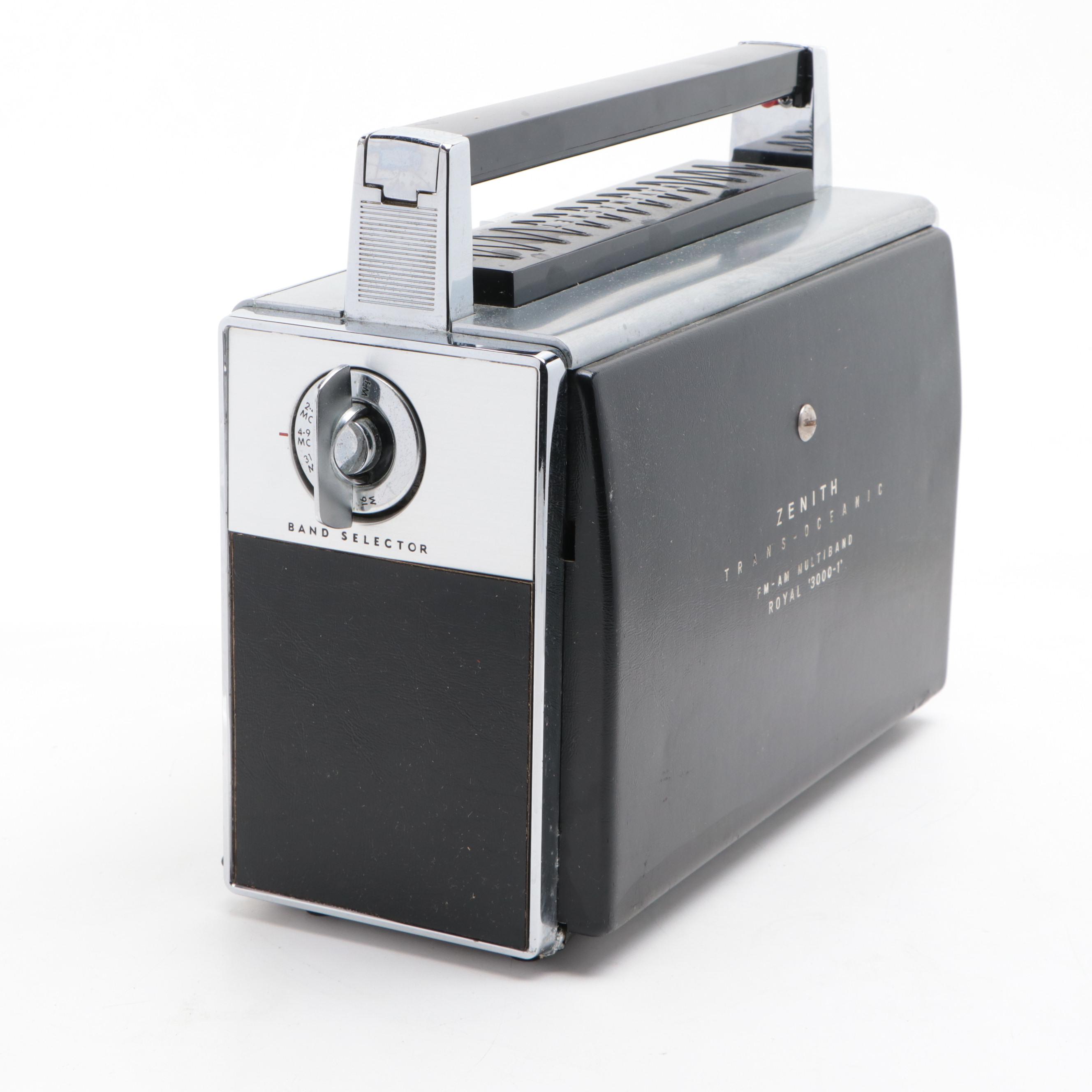 Zenith Royal 3000-1 Trans-Oceanic Portable Radio, 1962–1971