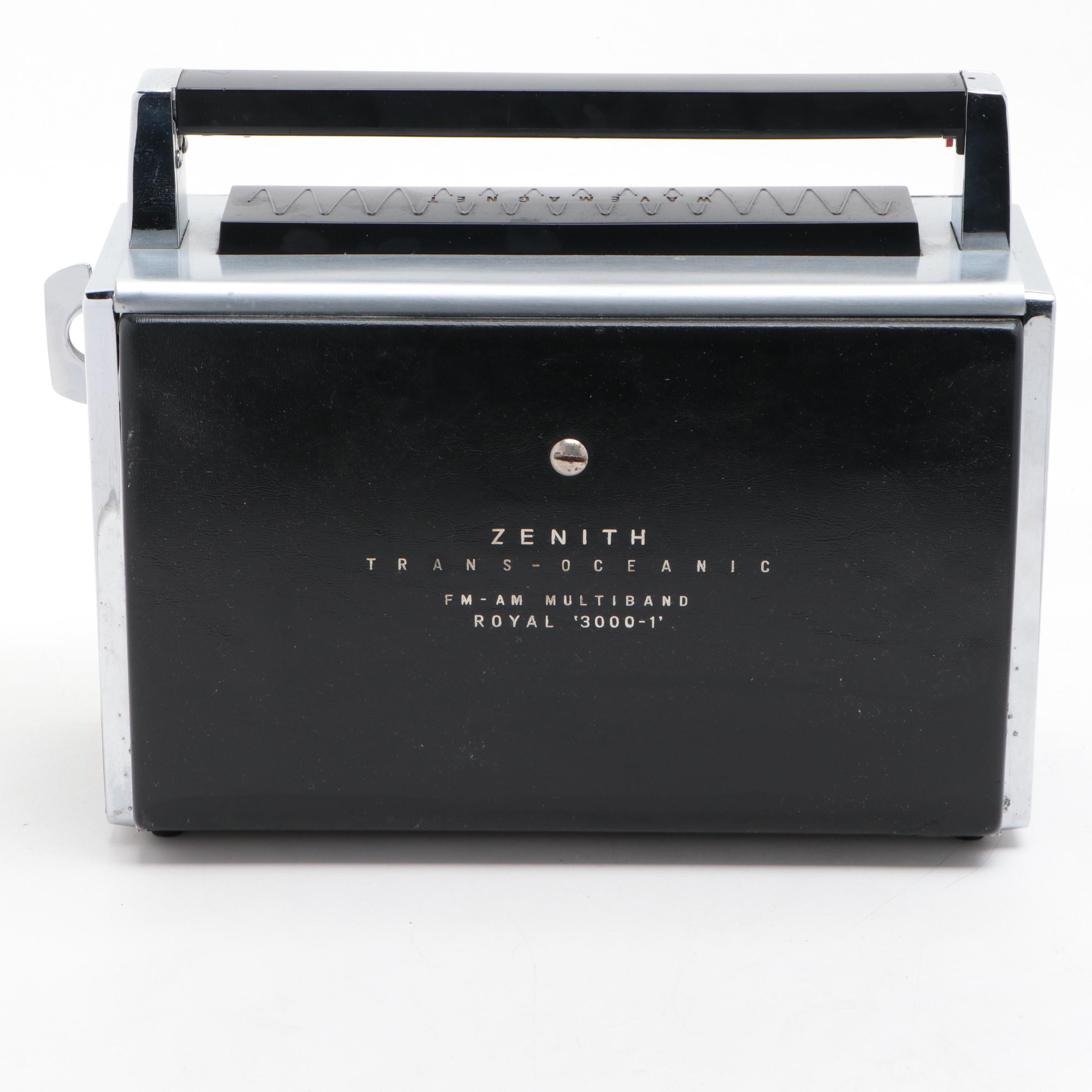 Zenith Royal 3000-1 Trans-Oceanic Portable Radio, 1962–1971