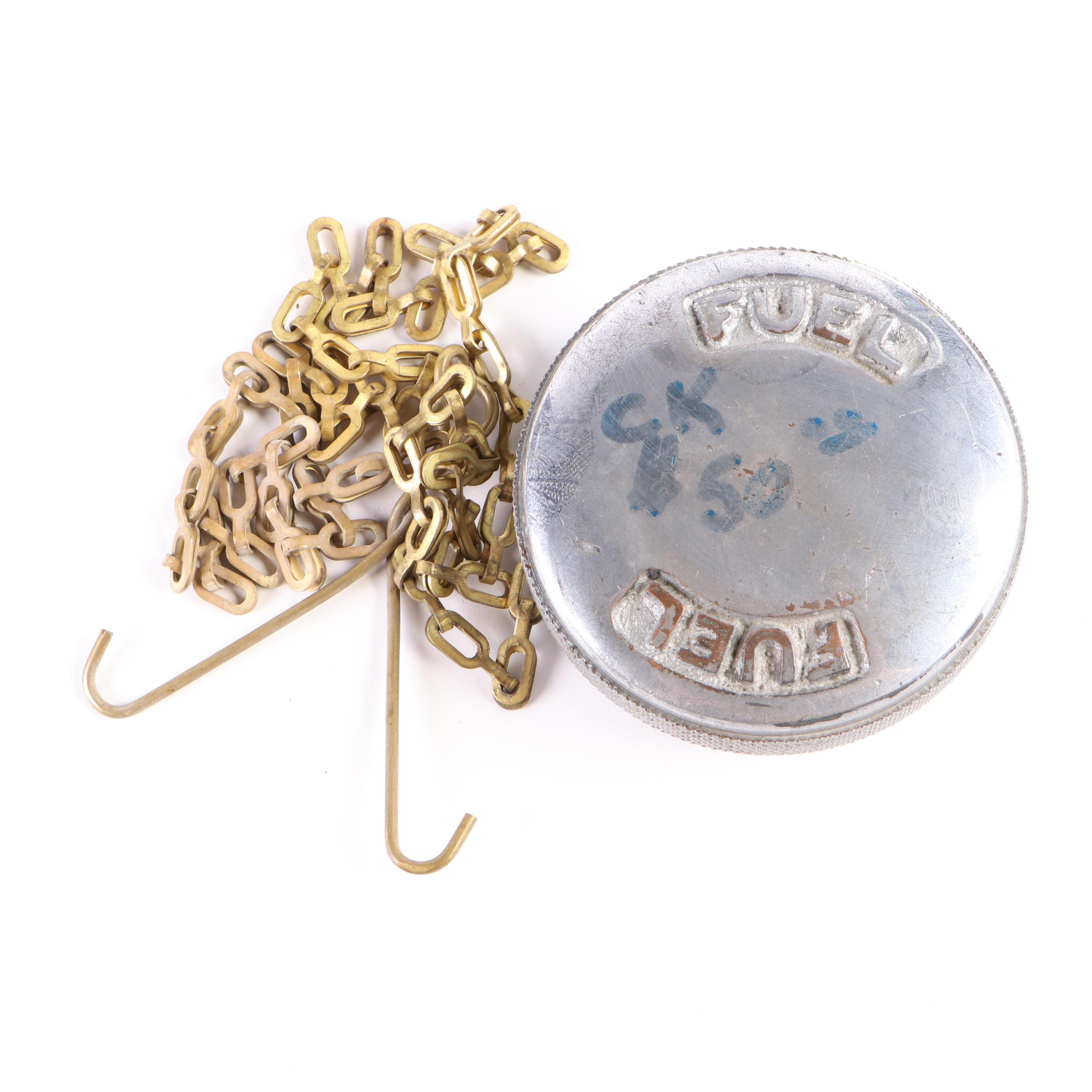 Boat Fuel Cap Covers and Flanges, 1950s