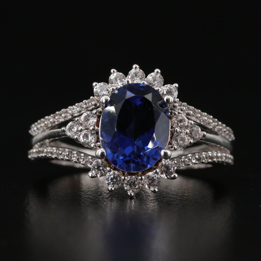 Sterling Sapphire Ring