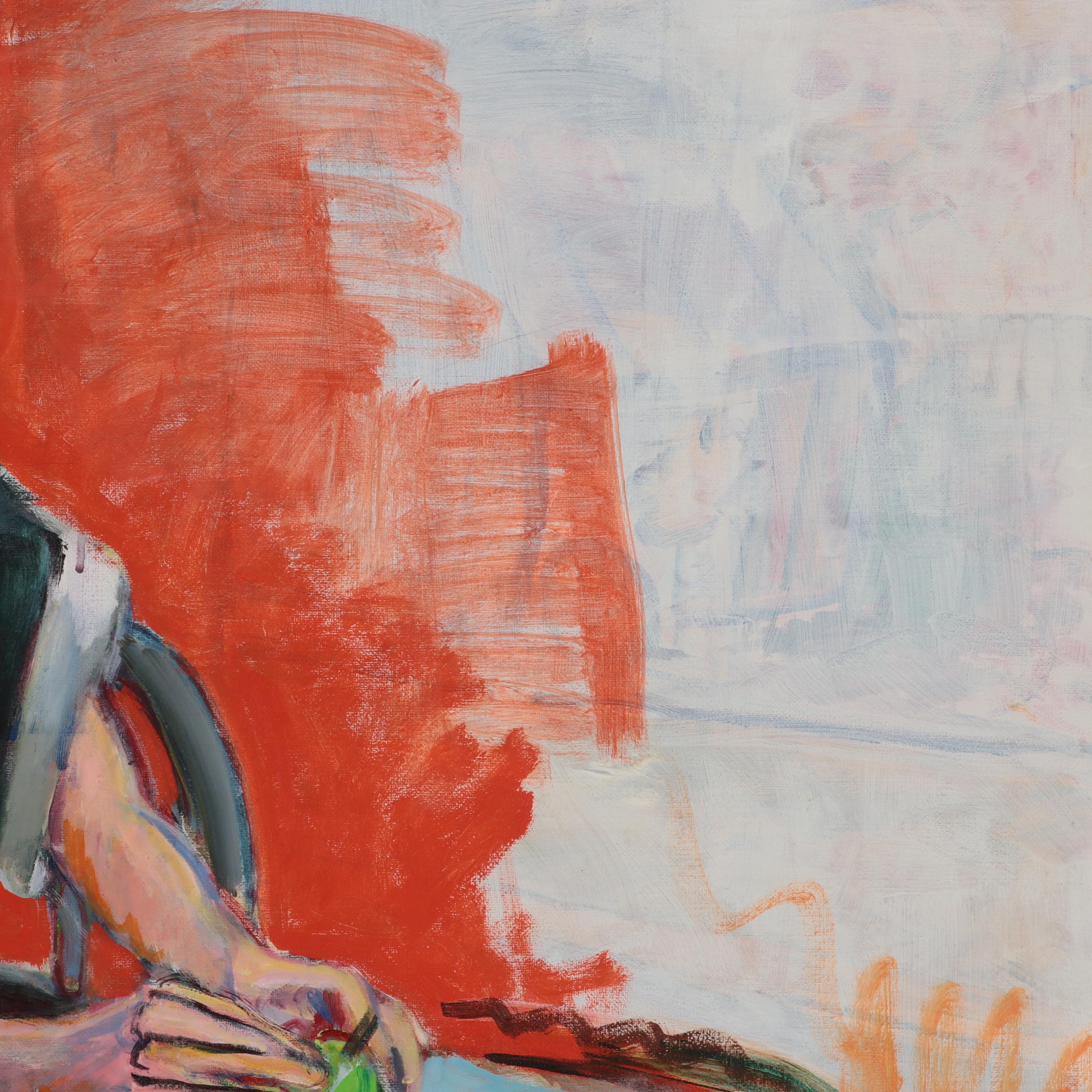 Marion Maas Modernist Figurative Oil Painting