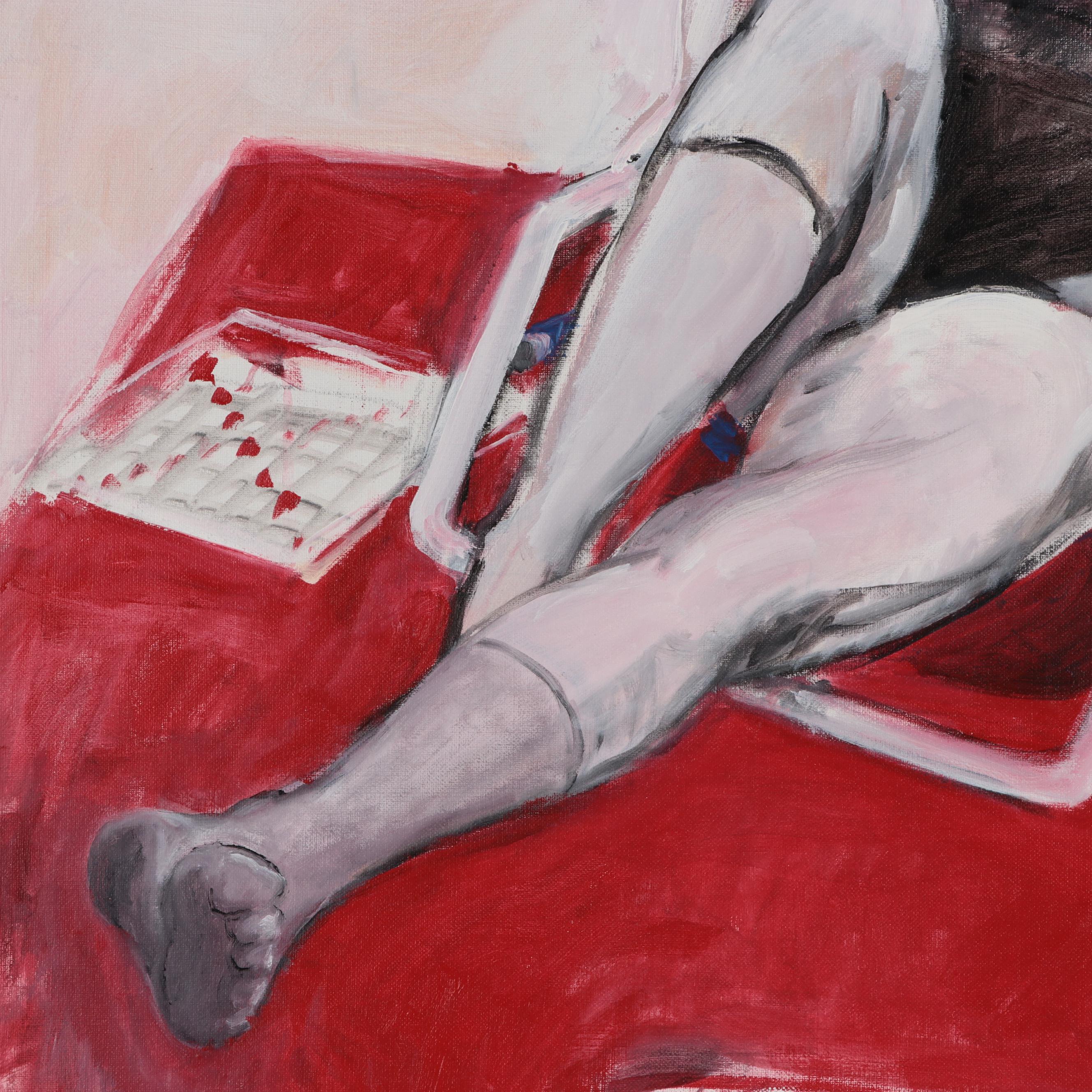 Marion Maas Modernist Figurative Oil Painting