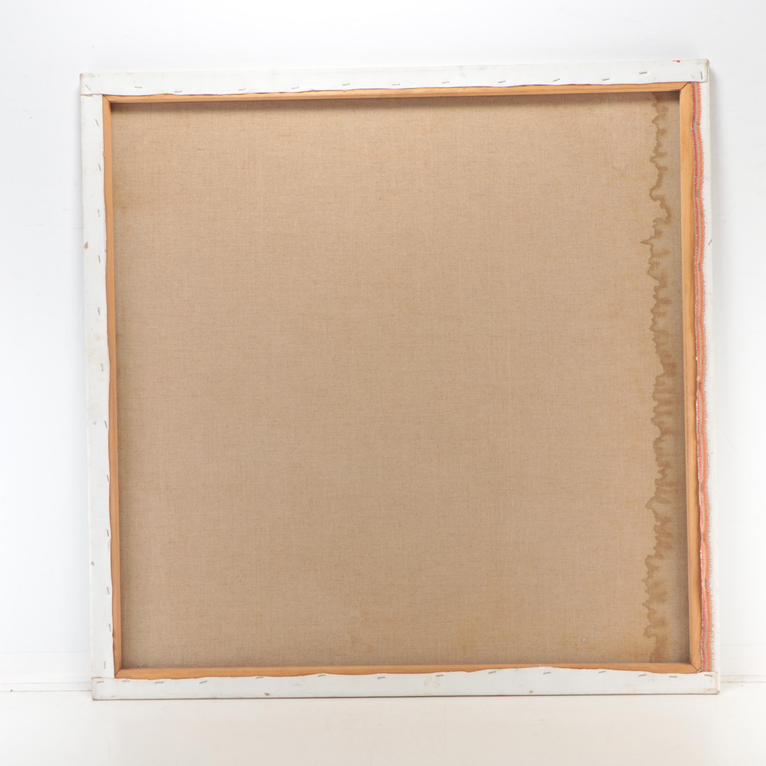 Marion Maas Modernist Portrait Oil Painting of Seated Figure