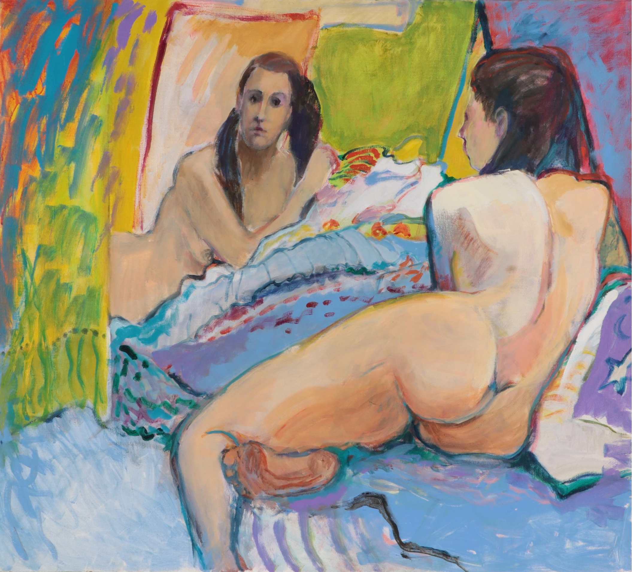 Marion Maas Modernist Figurative Oil Painting