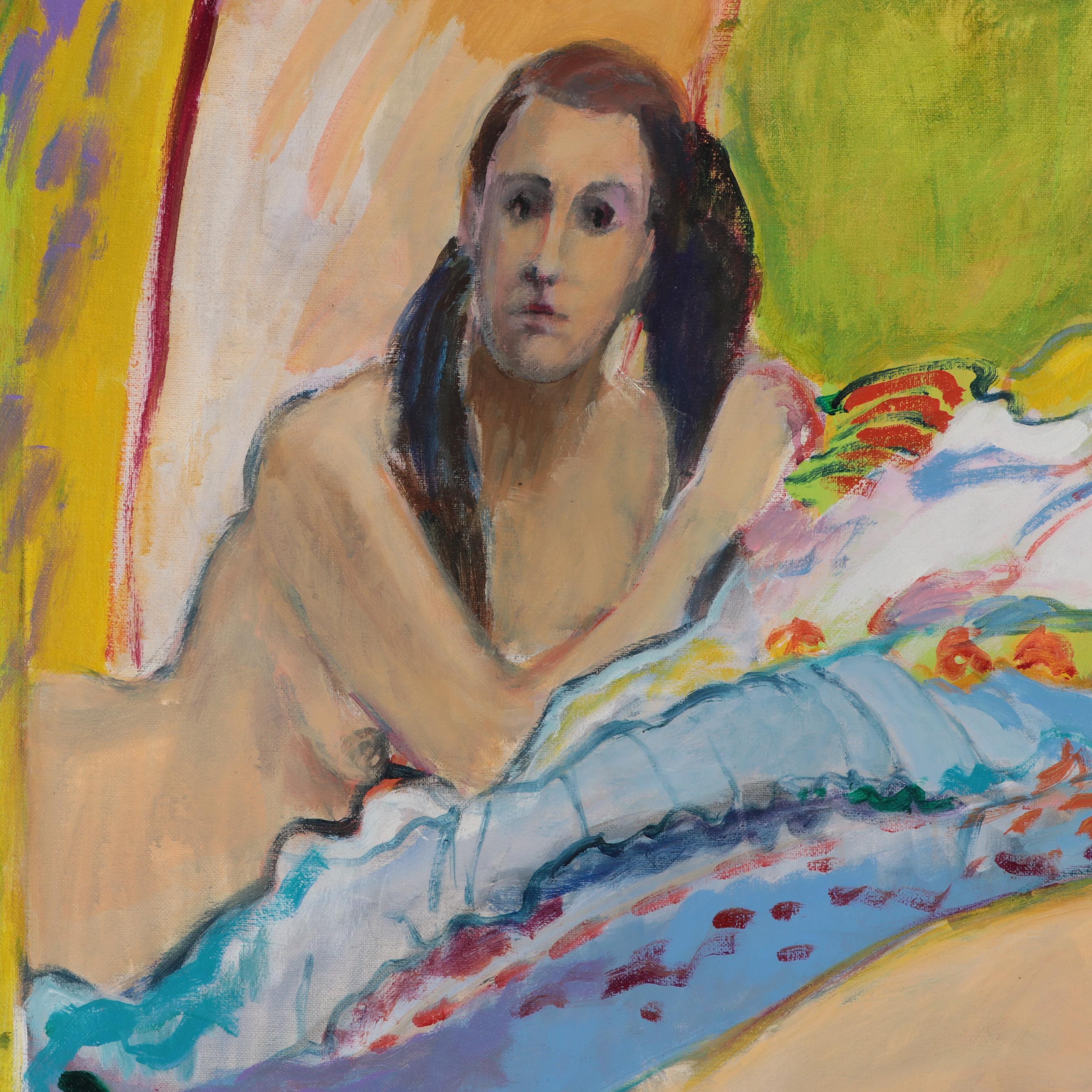 Marion Maas Modernist Figurative Oil Painting