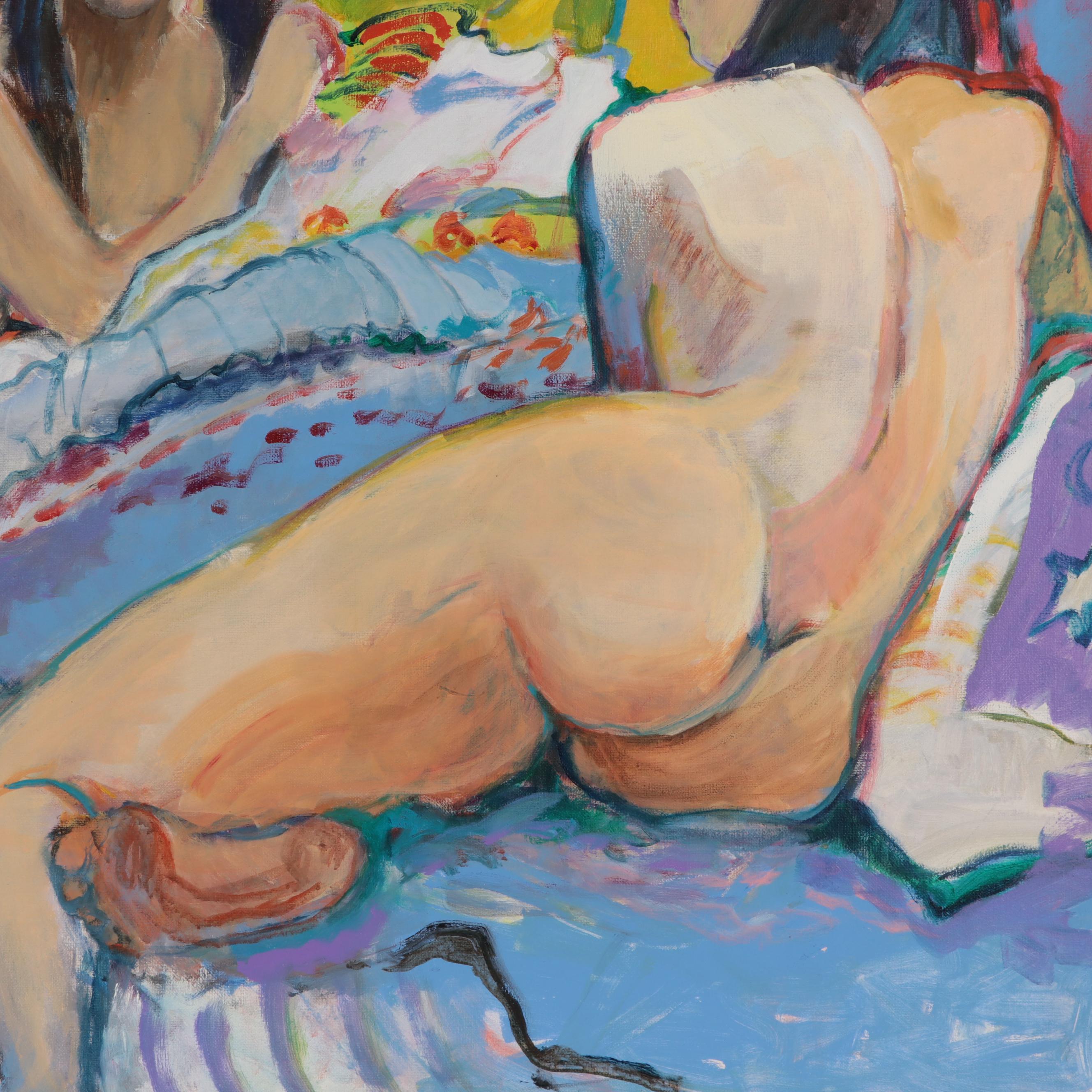 Marion Maas Modernist Figurative Oil Painting