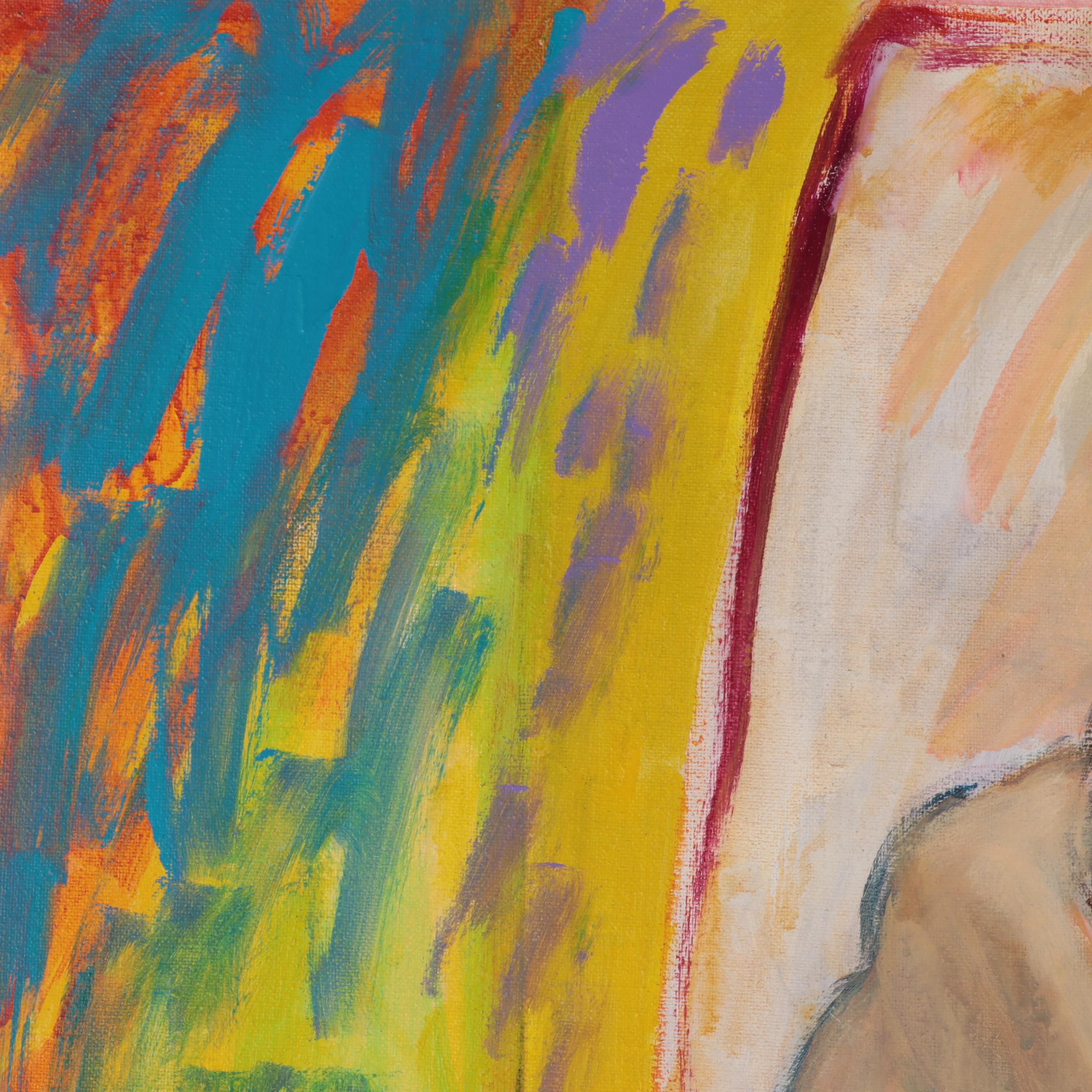 Marion Maas Modernist Figurative Oil Painting