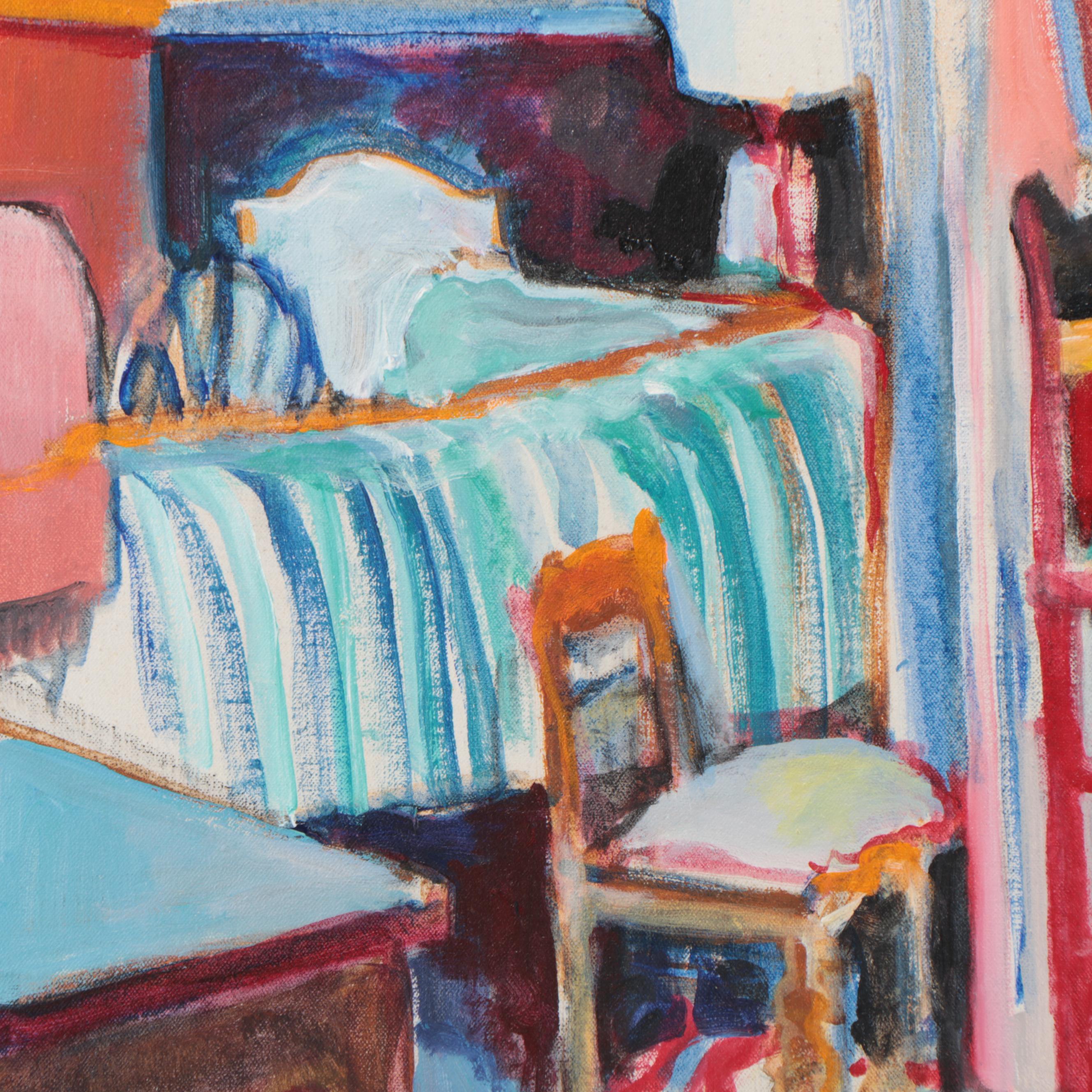 Marion Maas Interior Scene Oil Painting