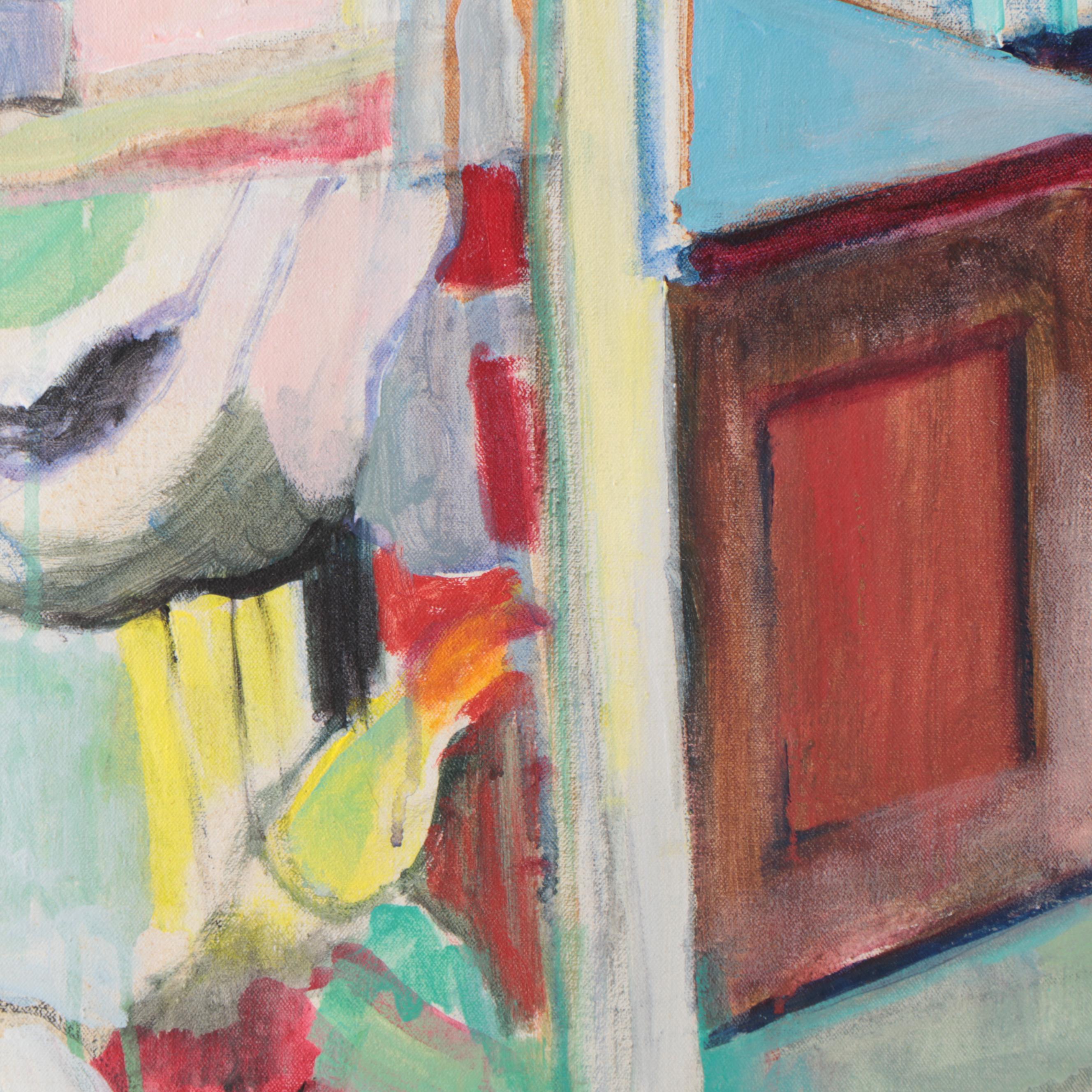 Marion Maas Interior Scene Oil Painting