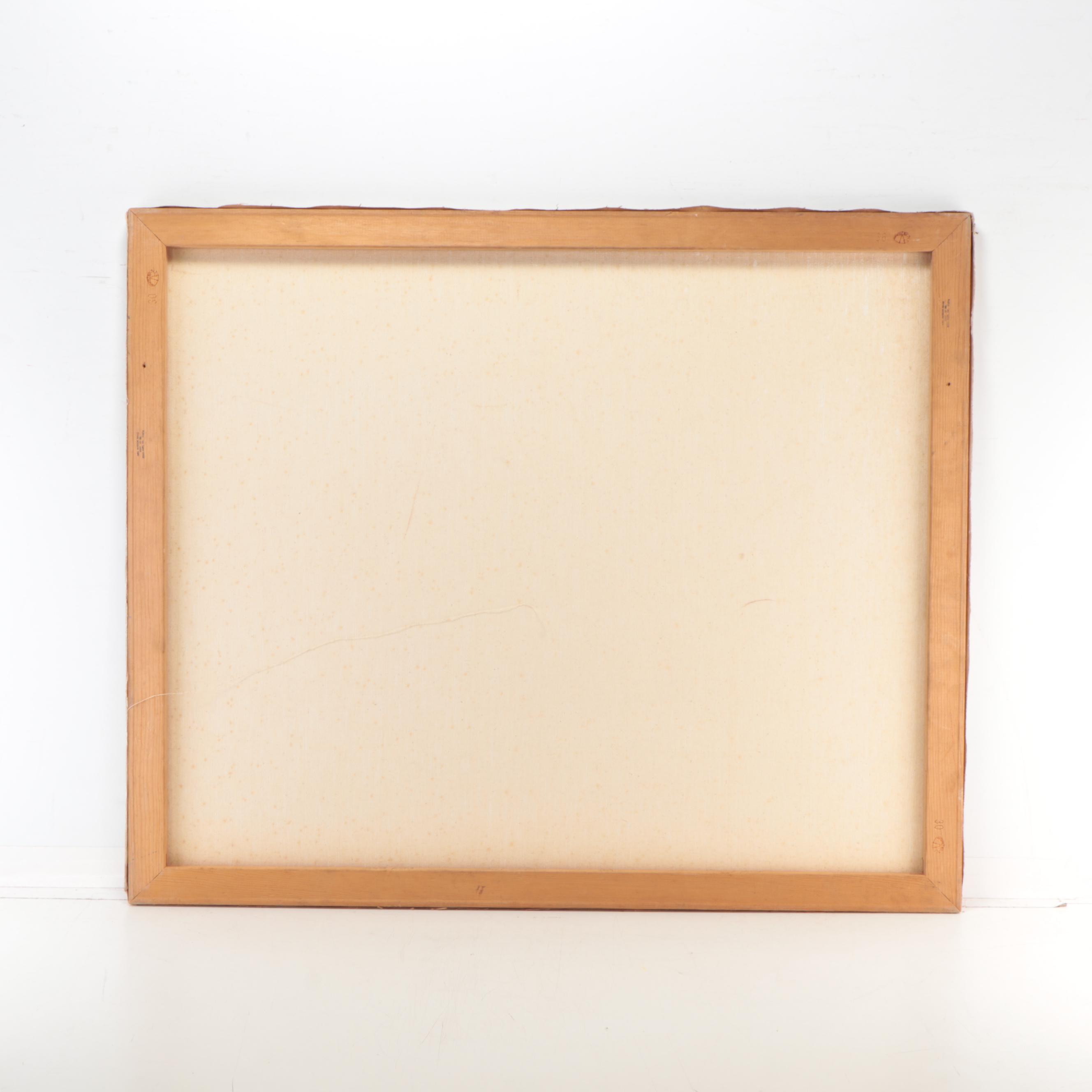 Marion Maas Modernist Still Life Oil and Acrylic Painting