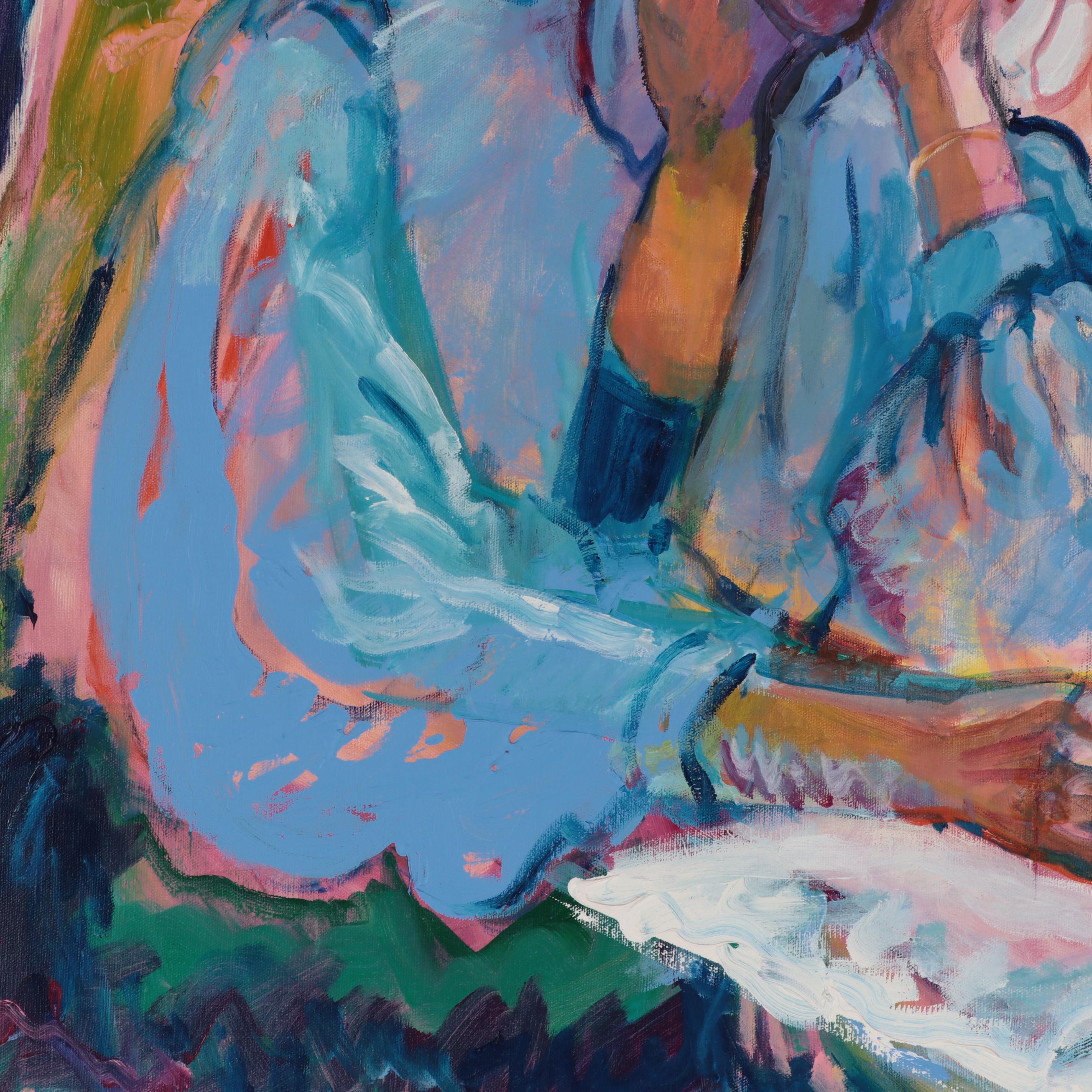 Marion Maas Modernist Figurative Oil Painting