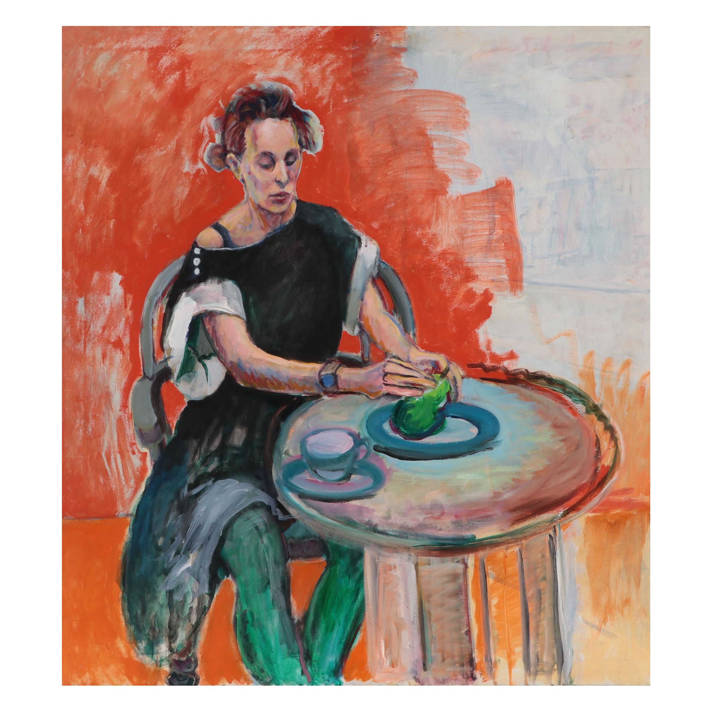 Marion Maas Modernist Figurative Oil Painting