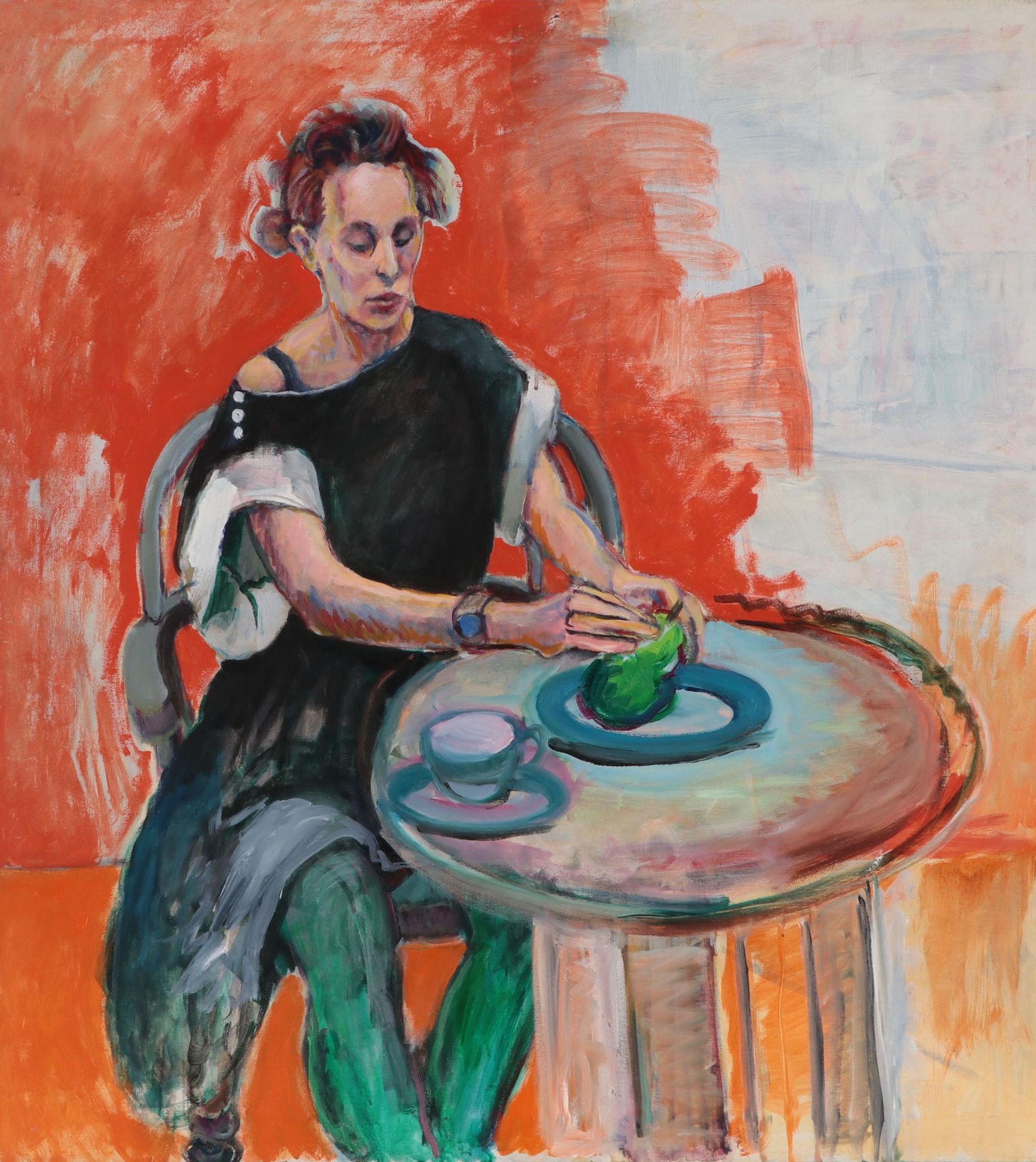 Marion Maas Modernist Figurative Oil Painting