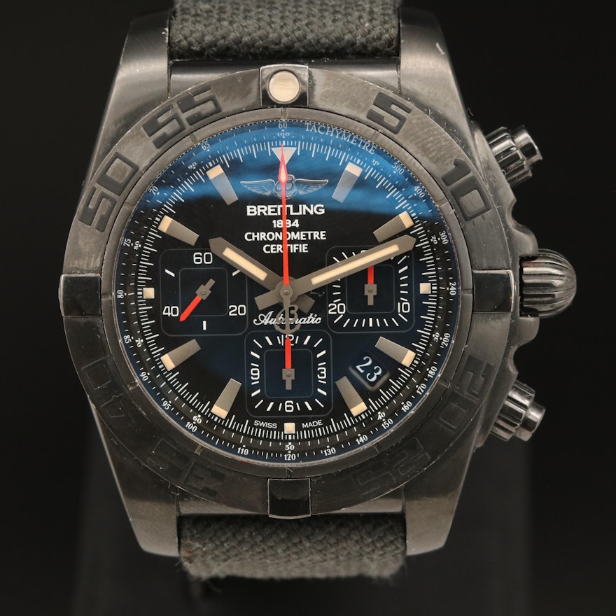 Breitling Chronomat 44 Blacksteel B01 Chronograph Automatic Wristwatch