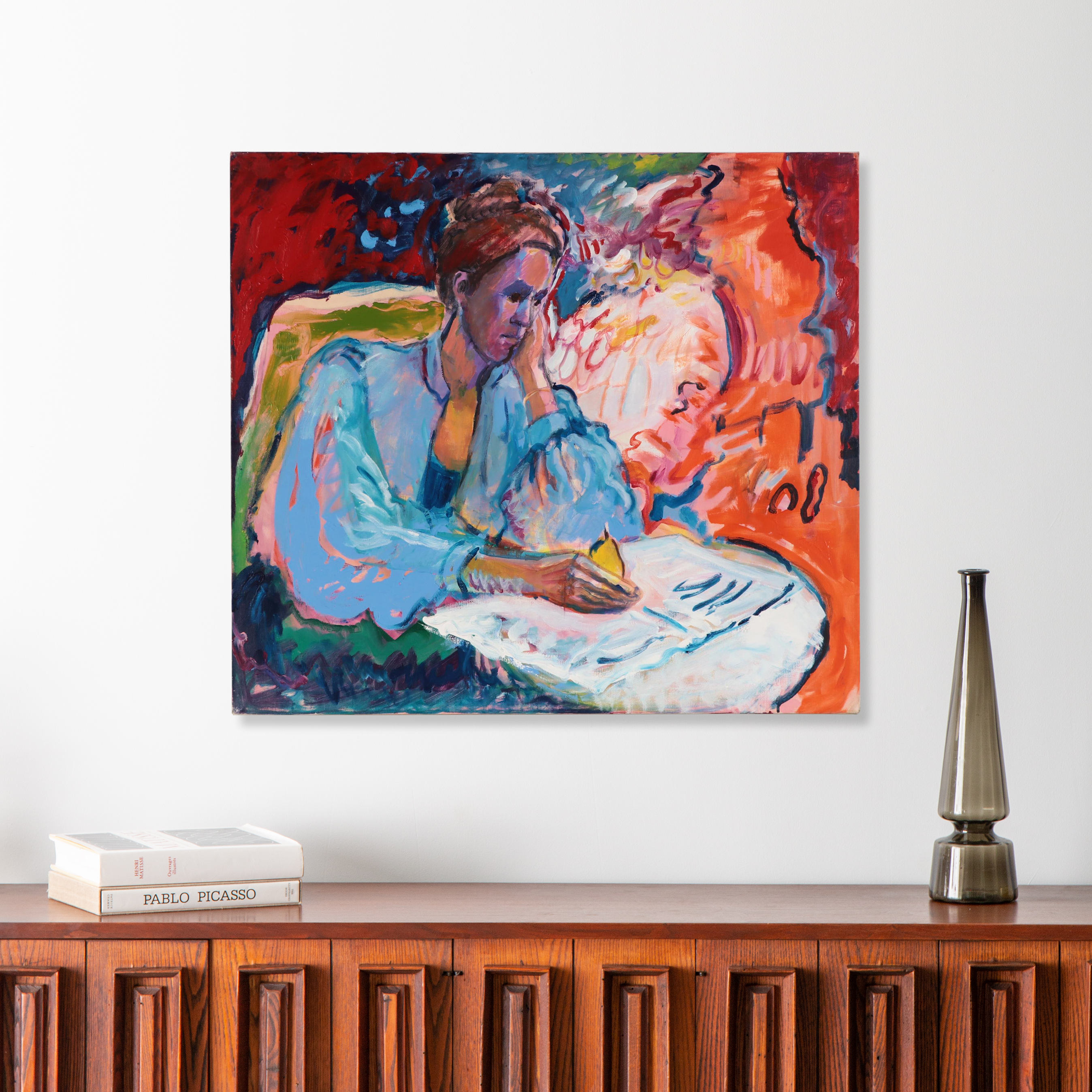 Marion Maas Modernist Figurative Oil Painting