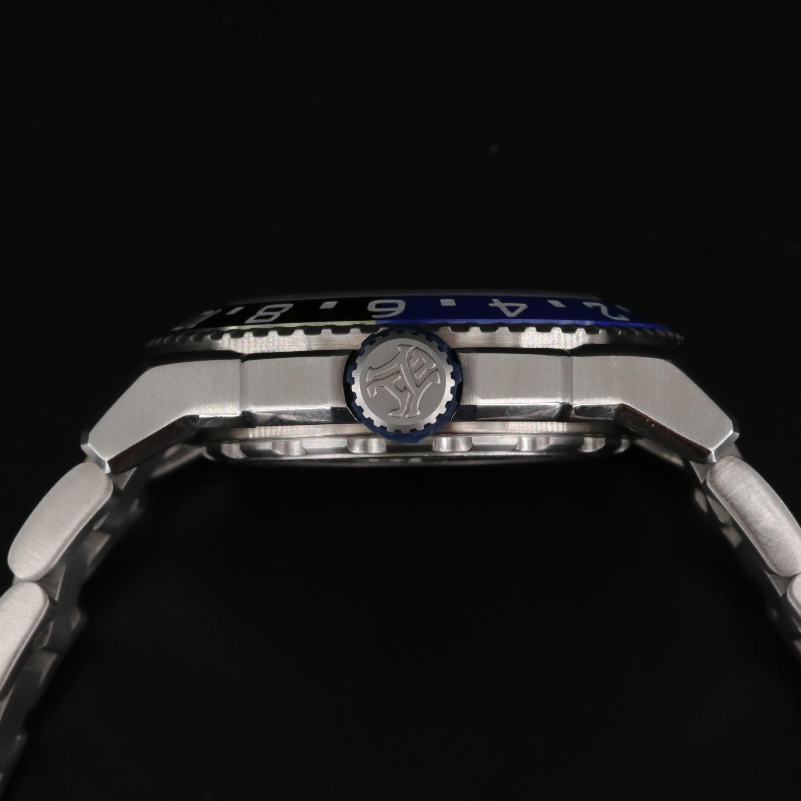 Armand Nicolet J59 GMT Diver "Pepsi" Automatic Stainless Steel Watch
