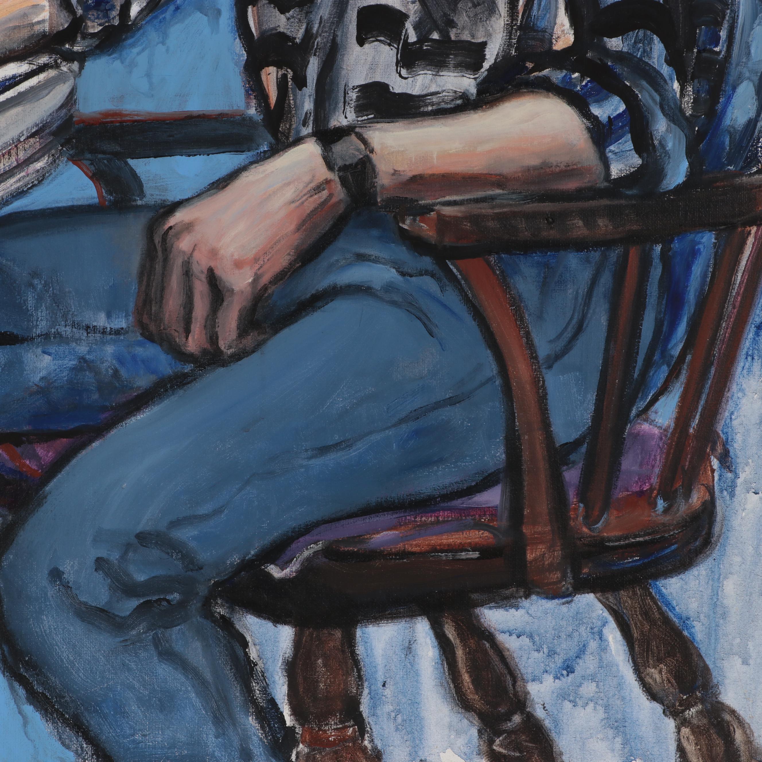 Marion Mass Oil Portrait of Seated Man