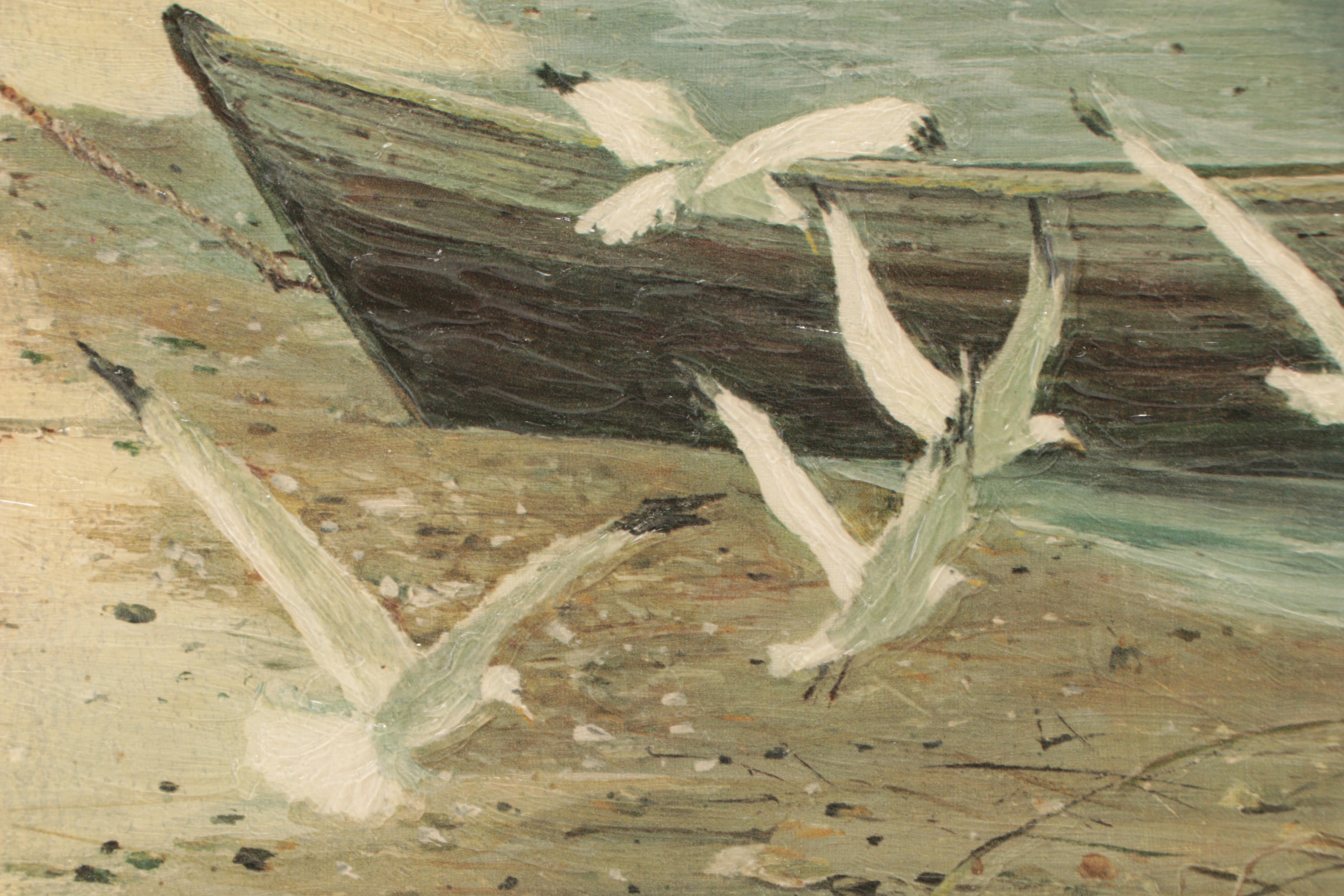 Carolyn Bullis Blish Coastal Scene Oil Painting