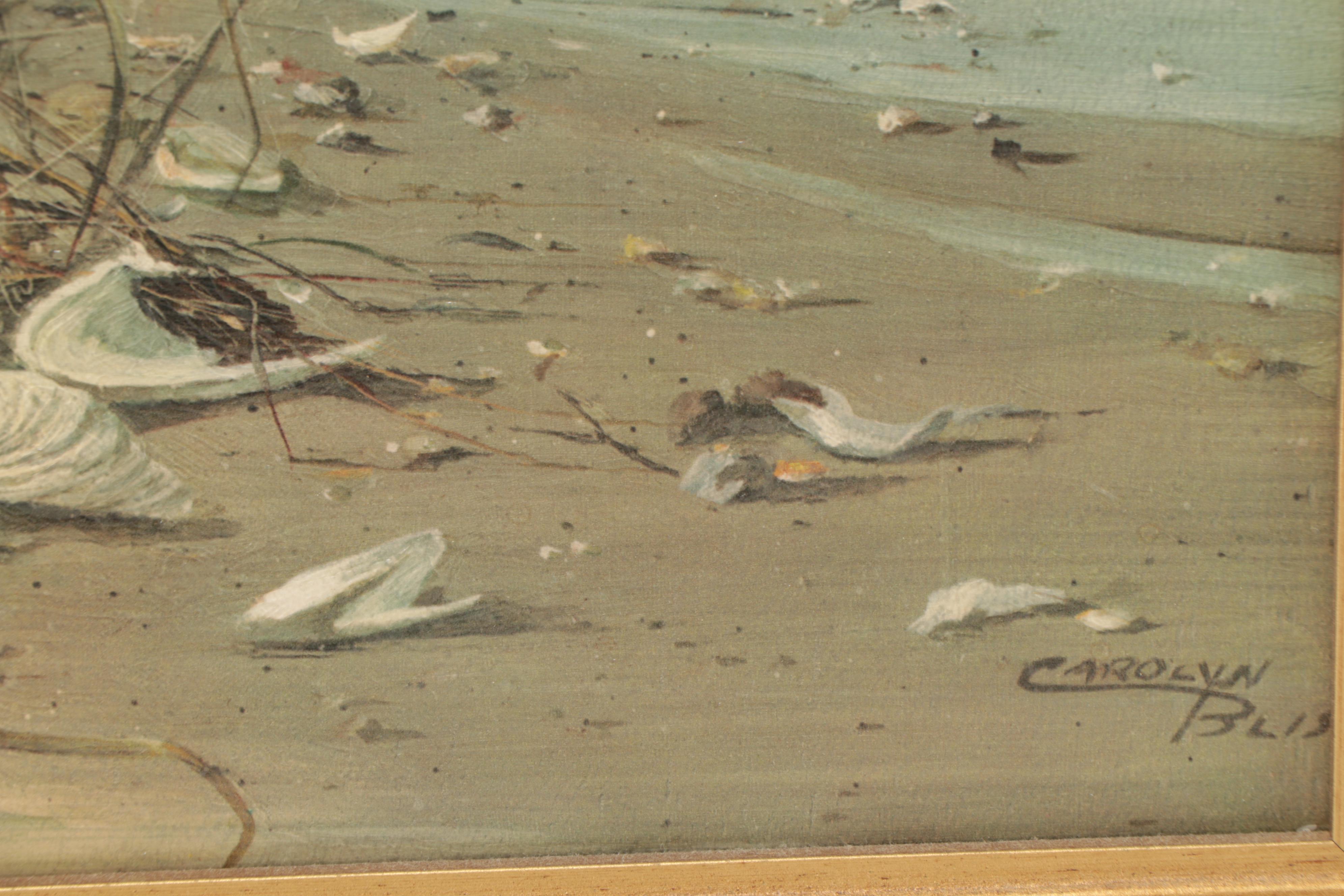 Carolyn Bullis Blish Coastal Scene Oil Painting