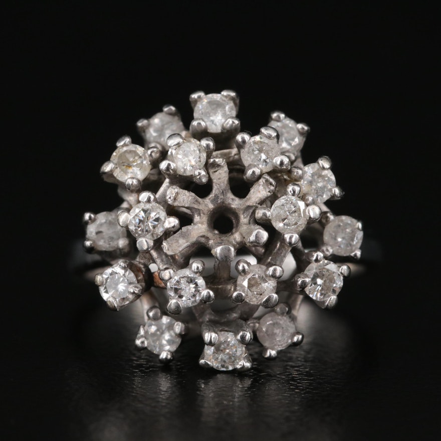 Vintage 14K 0.54 CTW Diamond Ring