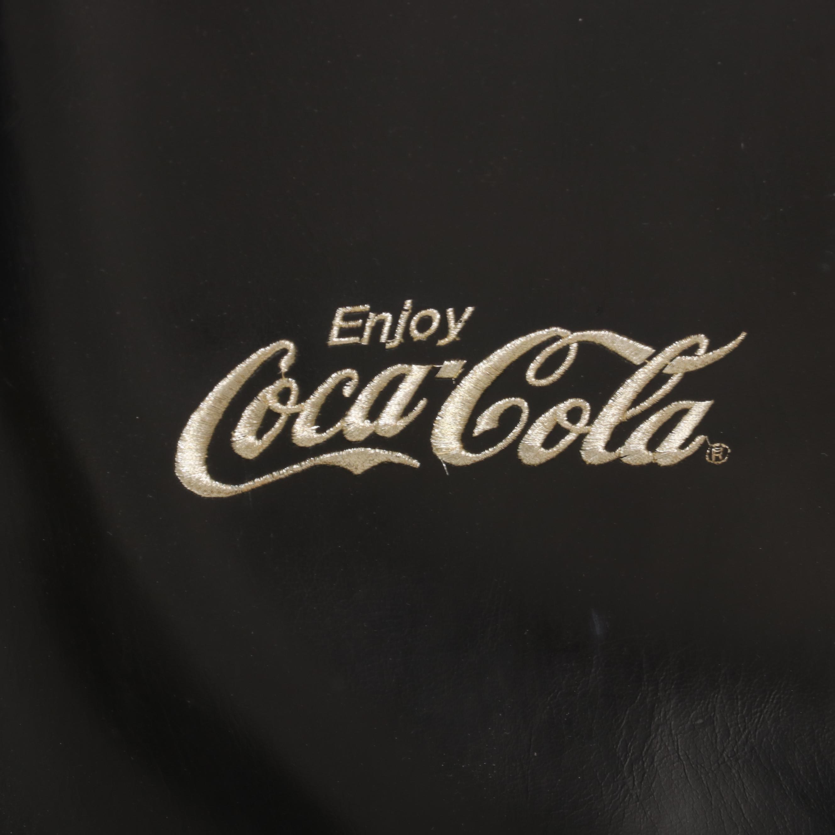 Four Coca-Cola Themed Leather and Vinyl Golf Bags