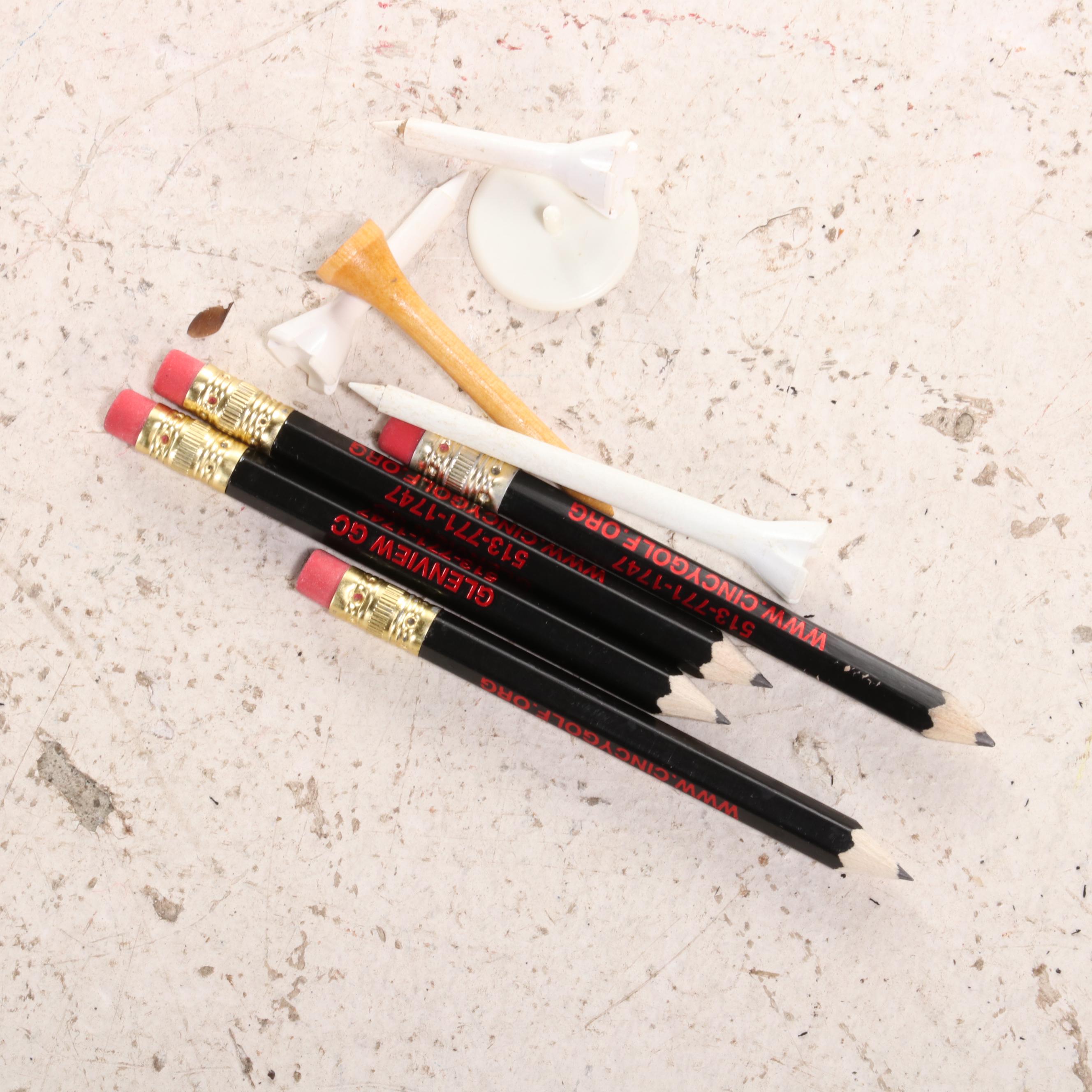 Four Coca-Cola Themed Leather and Vinyl Golf Bags