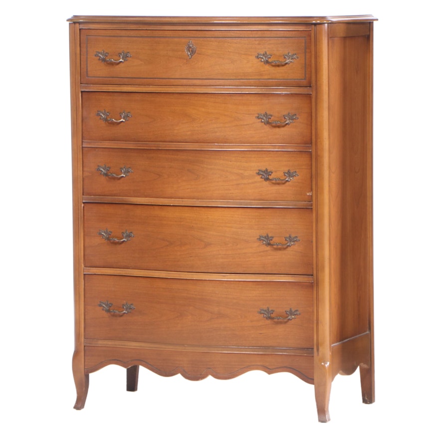 Bassett "Beauvais" French Provincial Style Cherrywood Four-Drawer Chest