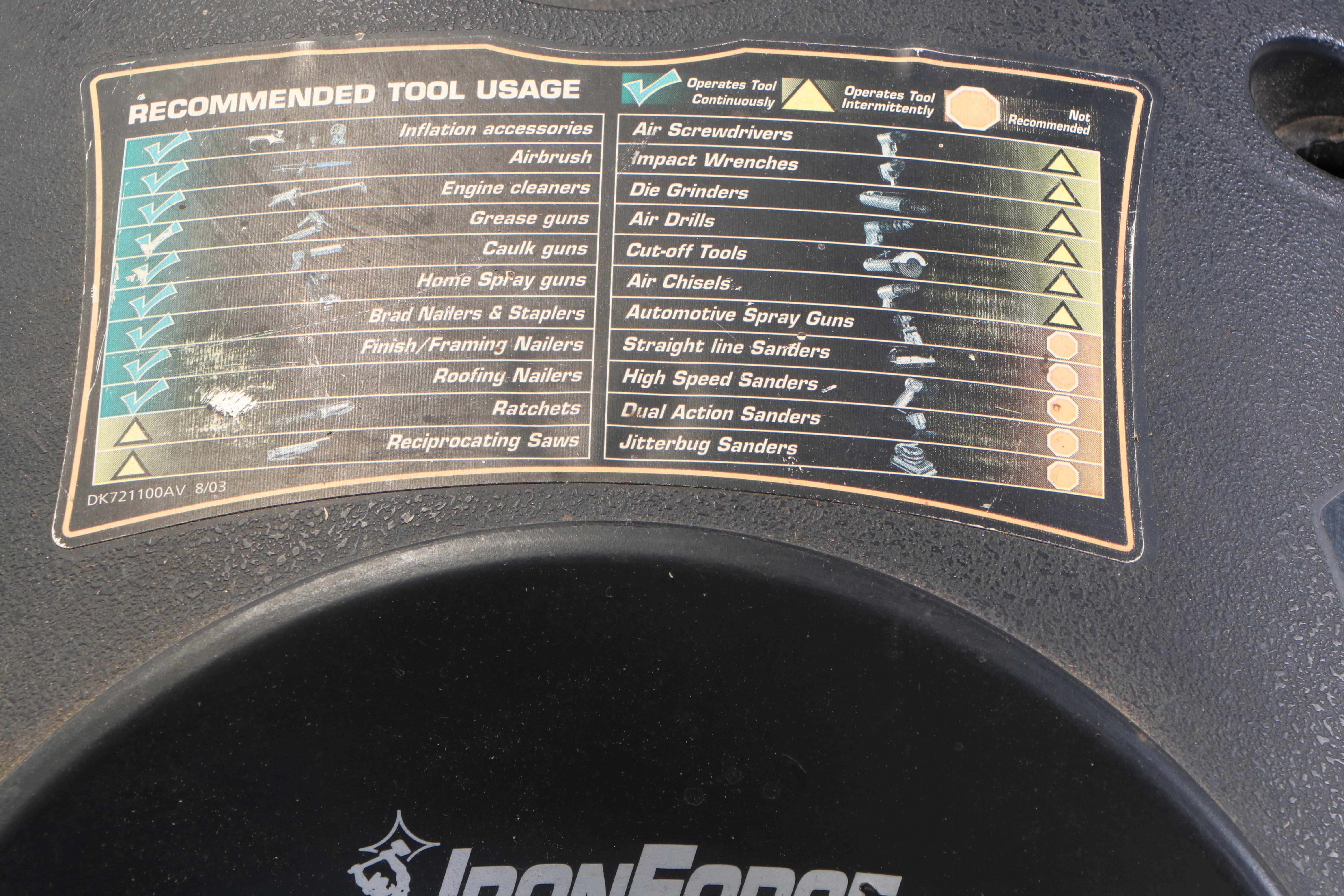 Campbell Hausfeld Iron Force Series 16-Gallon, 135 PSI Air Compressor